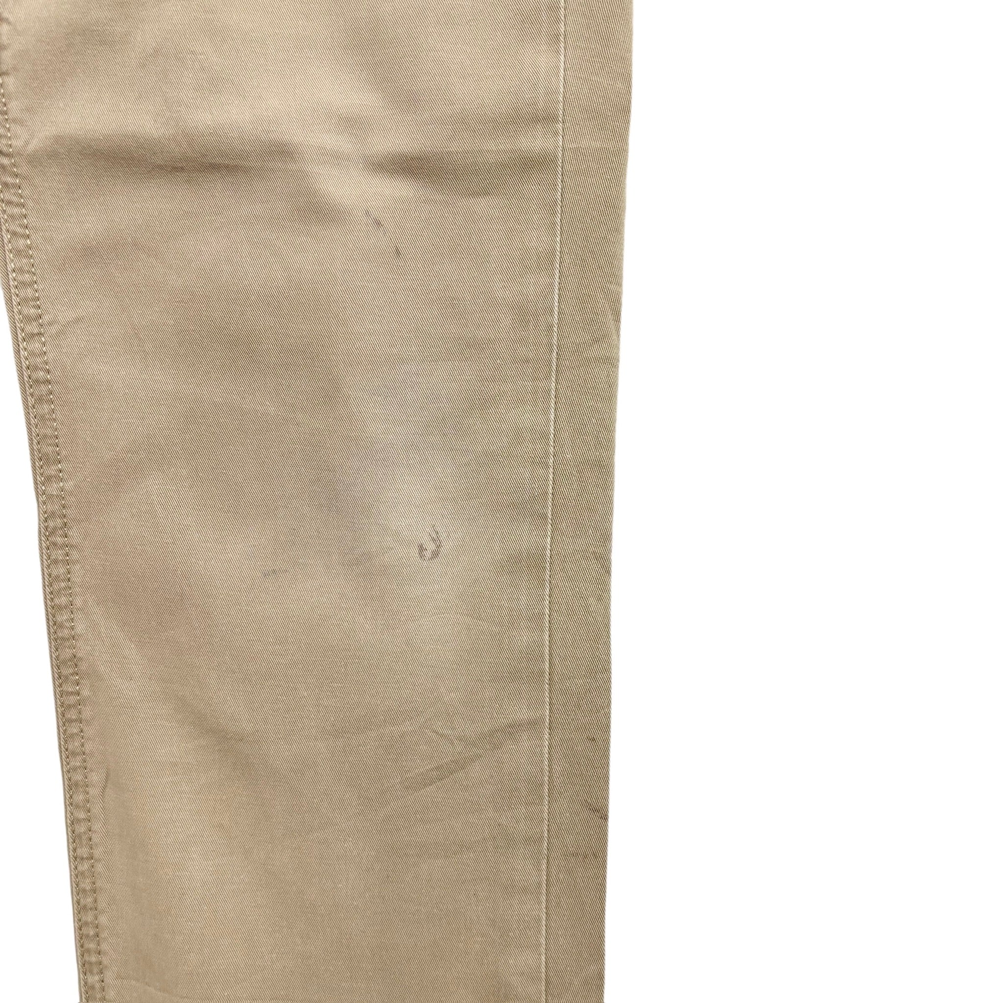 Levis 511 Commuter Trousers W32 L30 Mens Beige Tan Slim Fit Stretch Cotton Pants