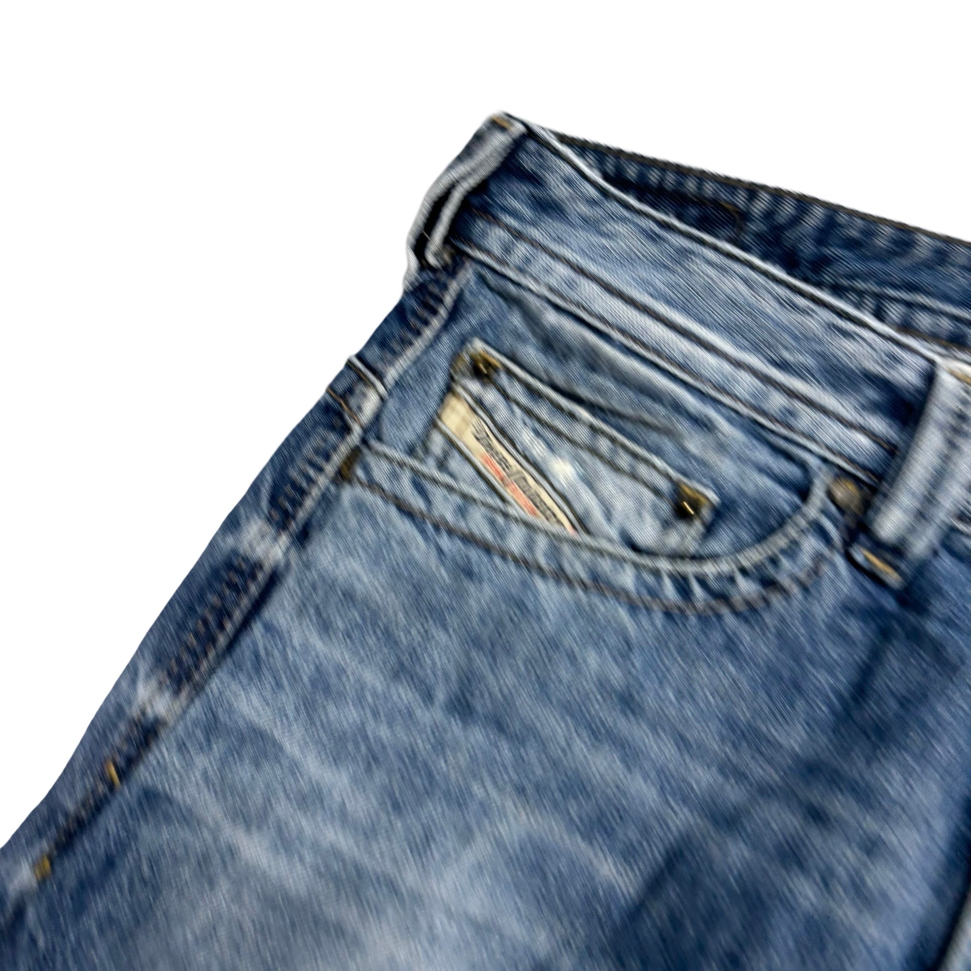 Diesel Thavar Jeans W30 L32 Mens Mid Blue Slim Skinny Fit Denim (E)