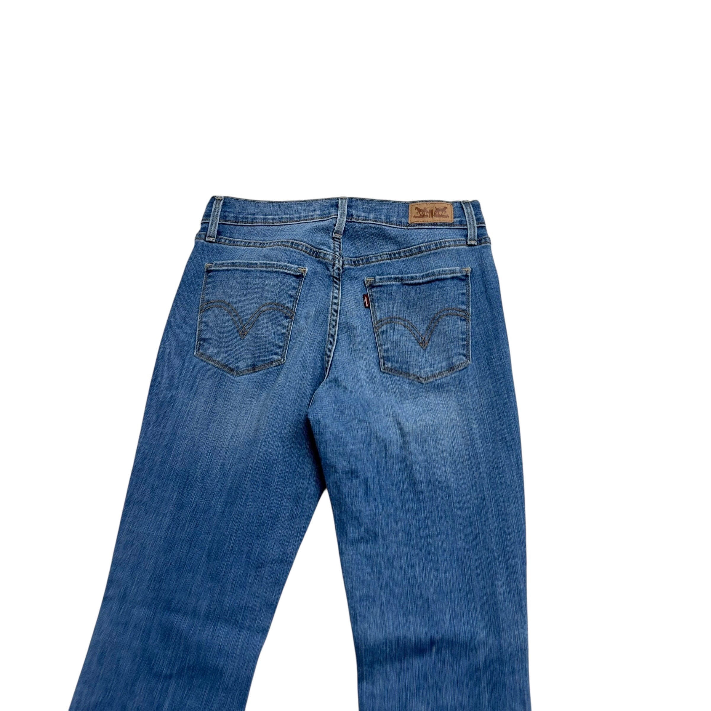 Levis 515 Jeans W26 L31 Womens Bootcut Mid Blue Stretch Denim