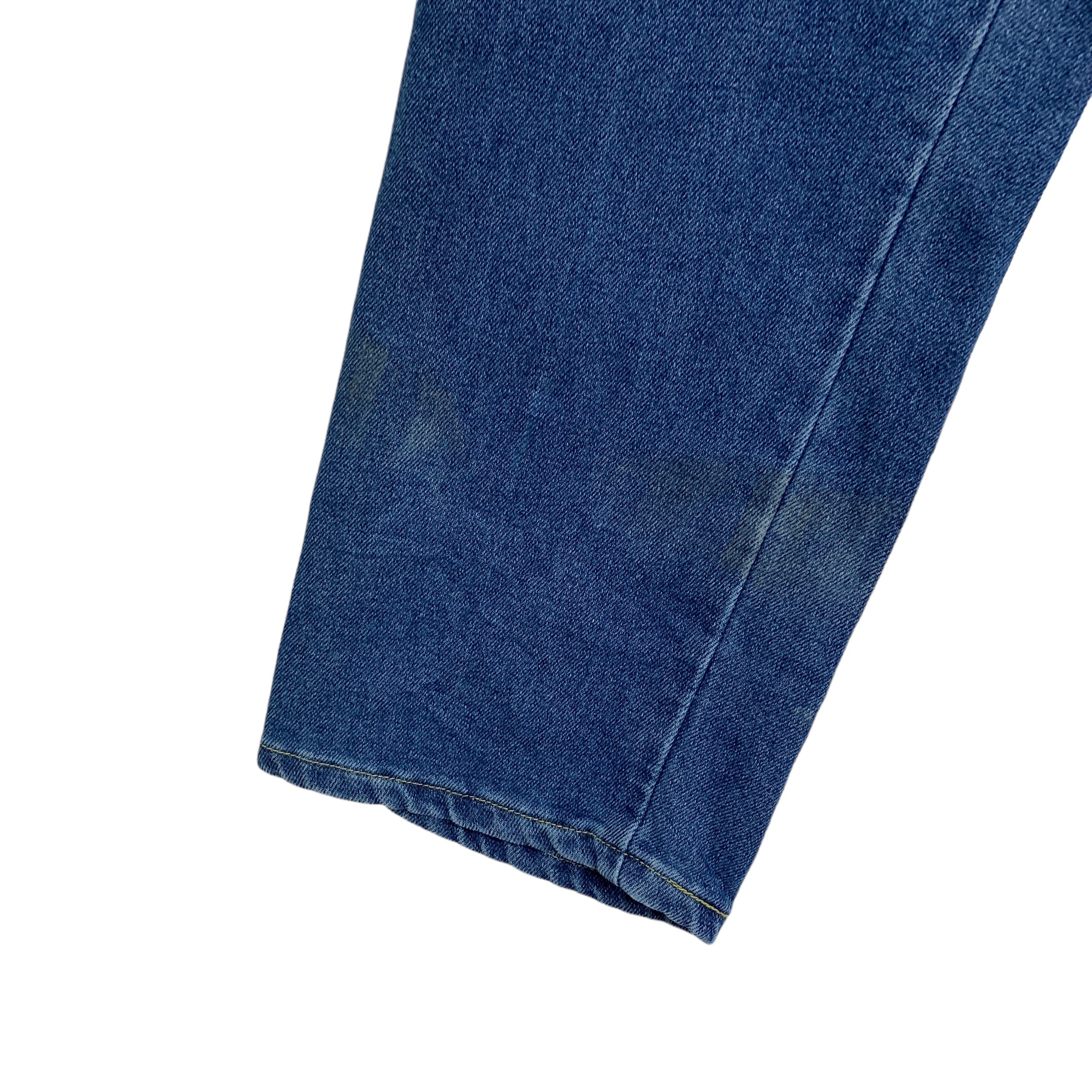 Lee Jeans W40 L32 Mens Mid Blue Regular Straight Fit Denim