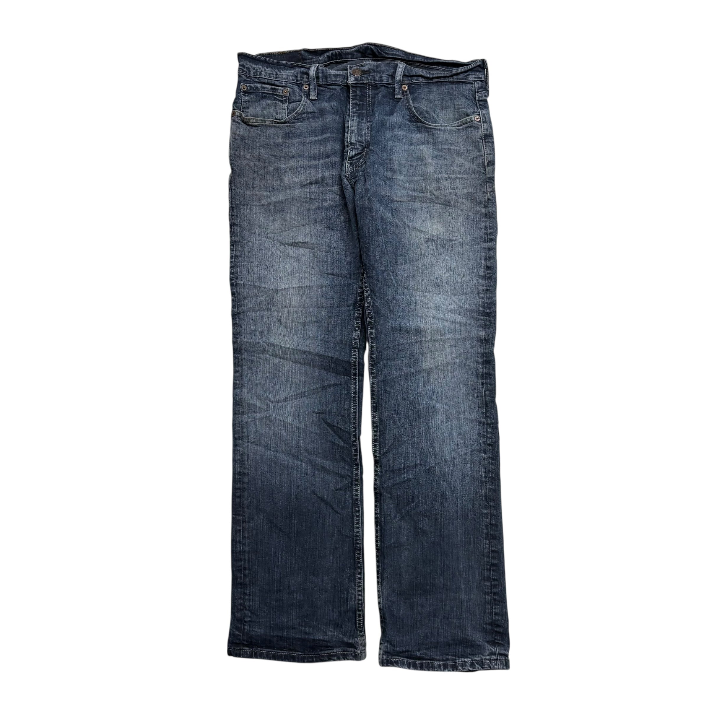 Levis 559 Jeans W34 L32 Mens Blue Baggy Relaxed Straight Fit Stretch Denim (F)