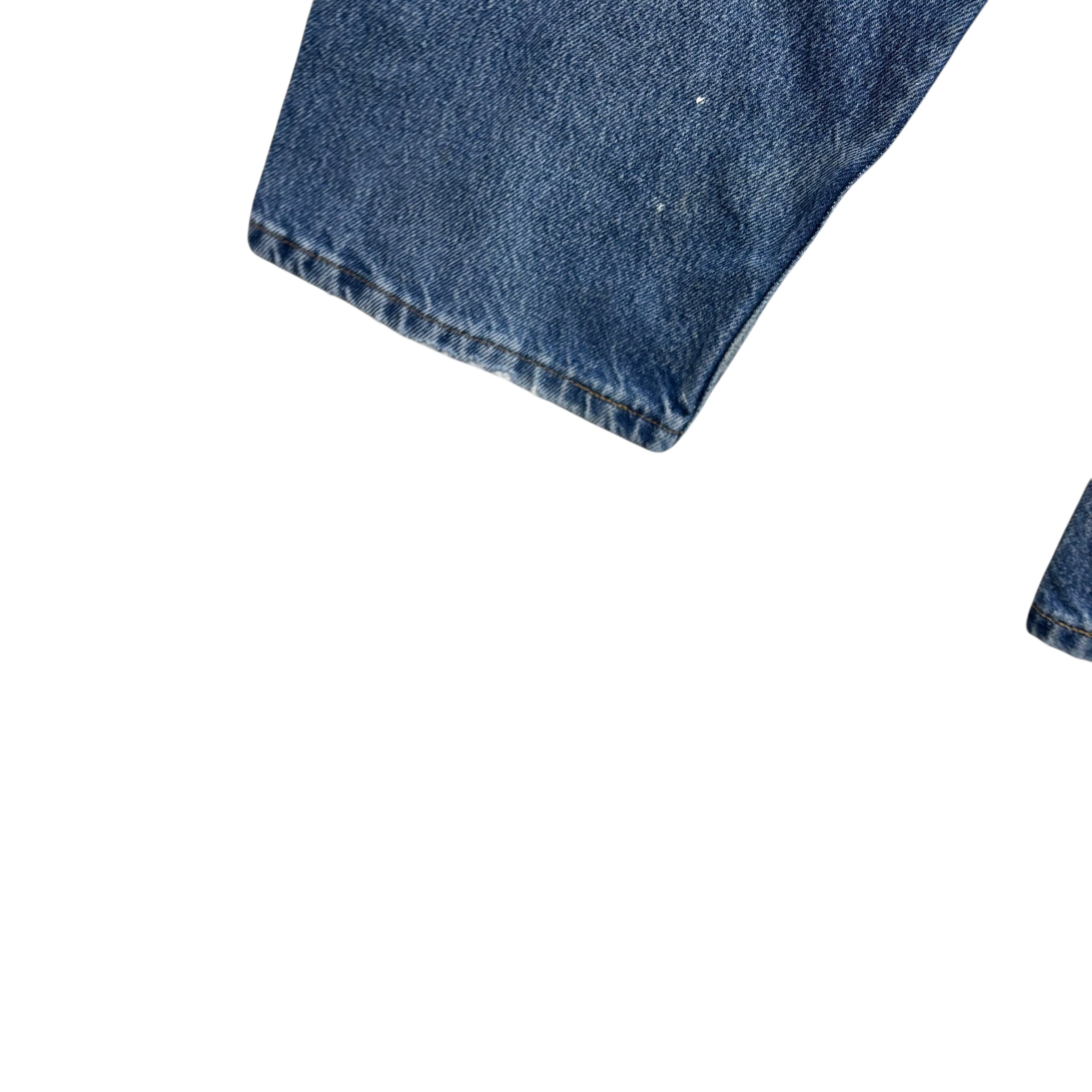 Wrangler Jeans W36 L30 Mens Mid Blue Relaxed Straight Fit Vintage Baggy (F)