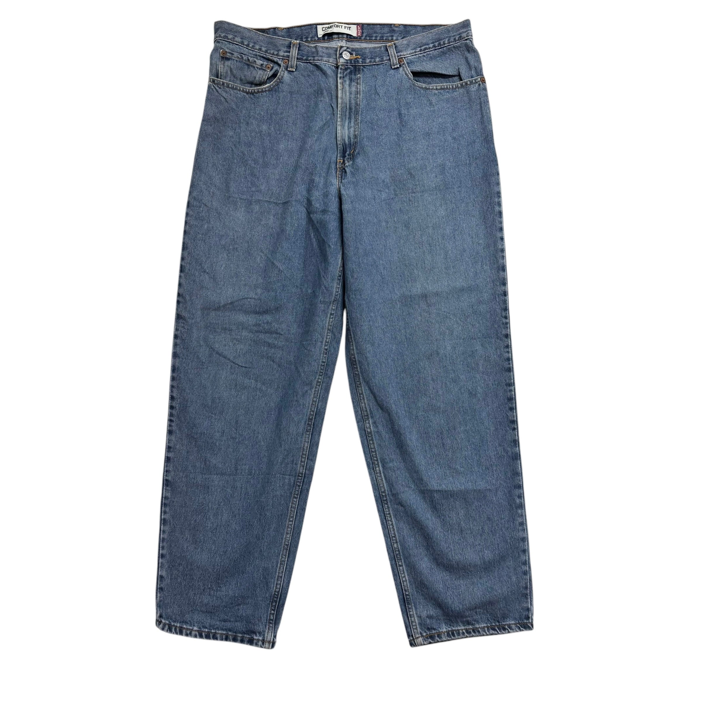 Levis 560 Jeans W38 L32 Mens Mid Blue Baggy Relaxed Comfort Vintage Denim (E)