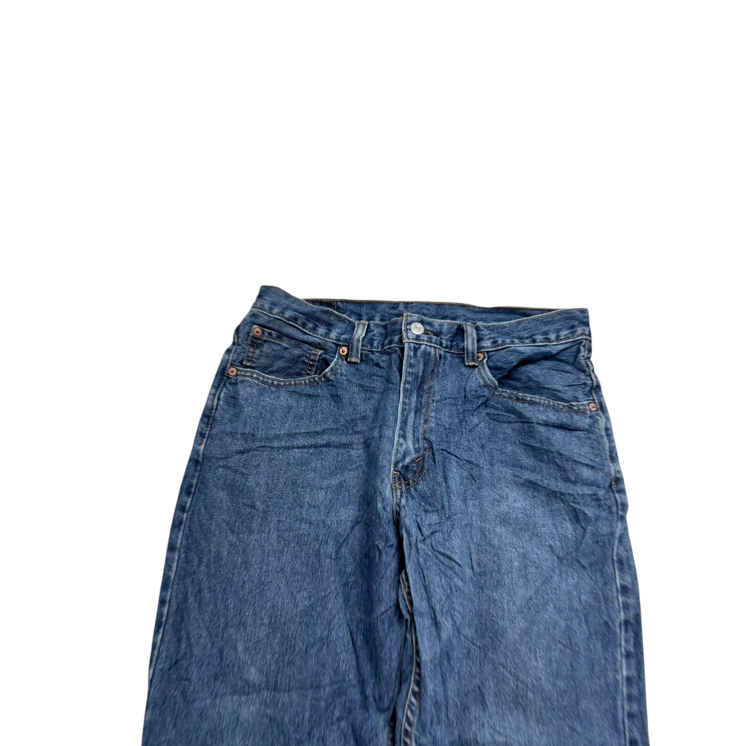 Levis 550 Jeans W32 L32 Mens Mid Blue Baggy Relaxed Straight Vintage Denim (E)