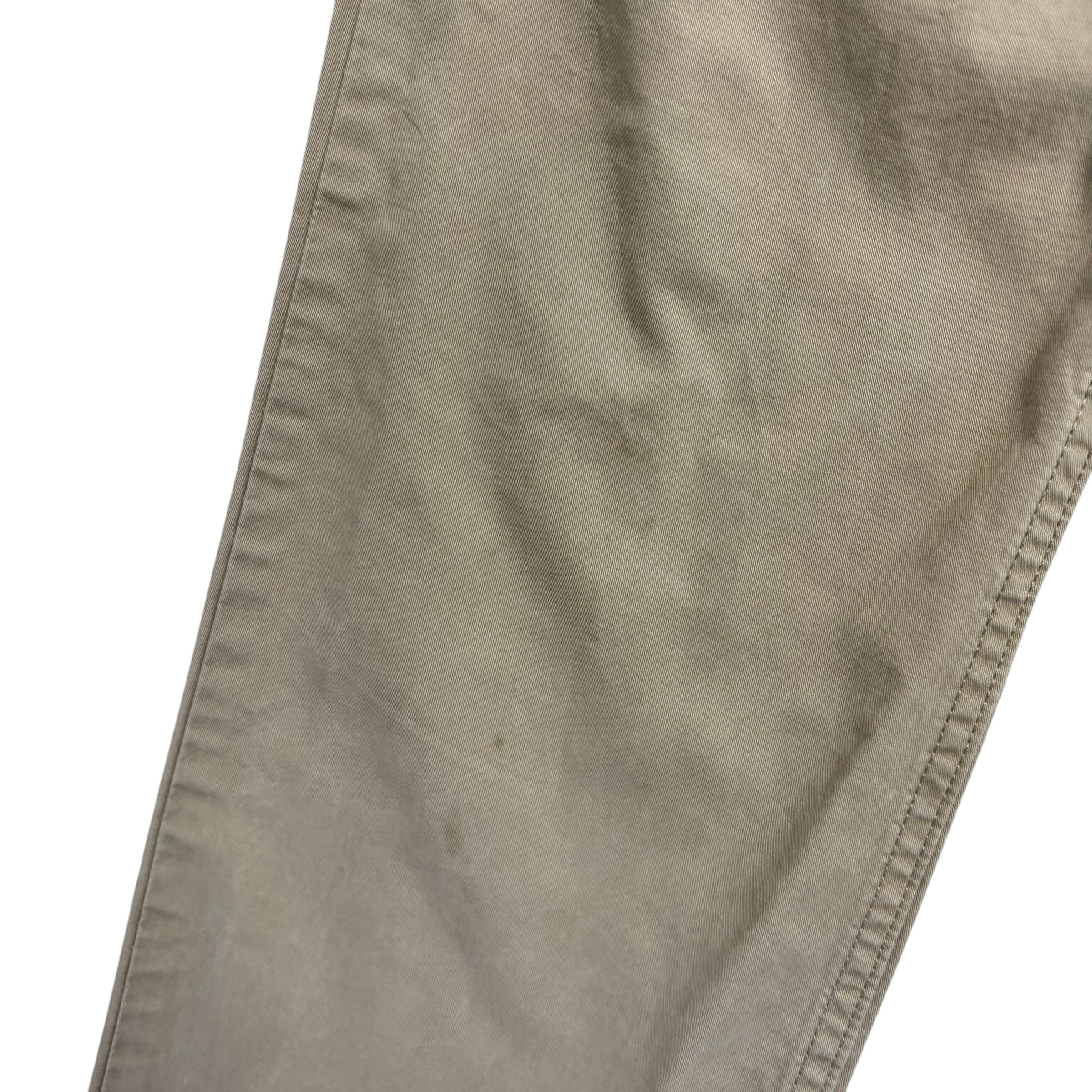 Levis Trousers W34 L32 Mens Beige Regular Tapered Fit Cotton Pants