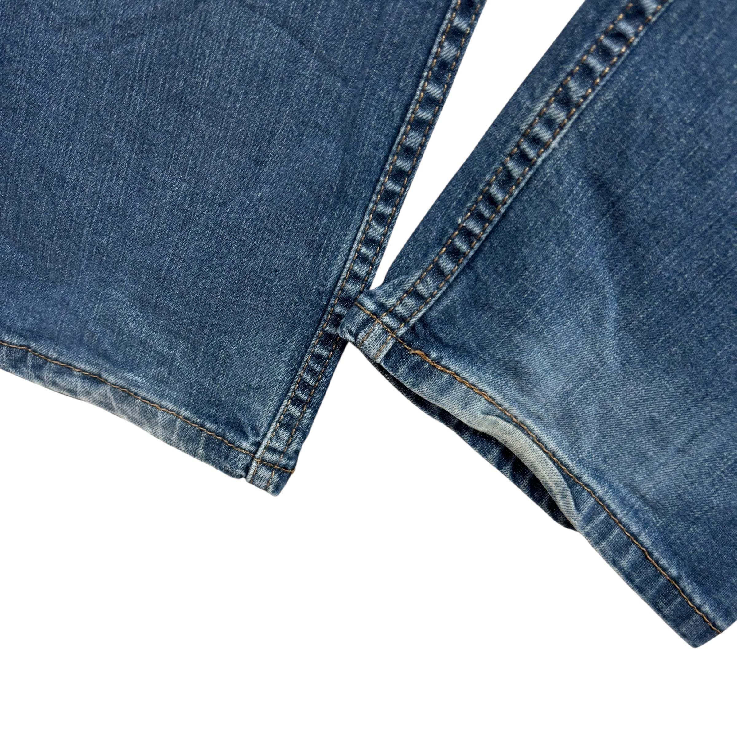 Levis 513 Jeans W32 L34 Mens Blue Slim Straight Fit Stretch Denim