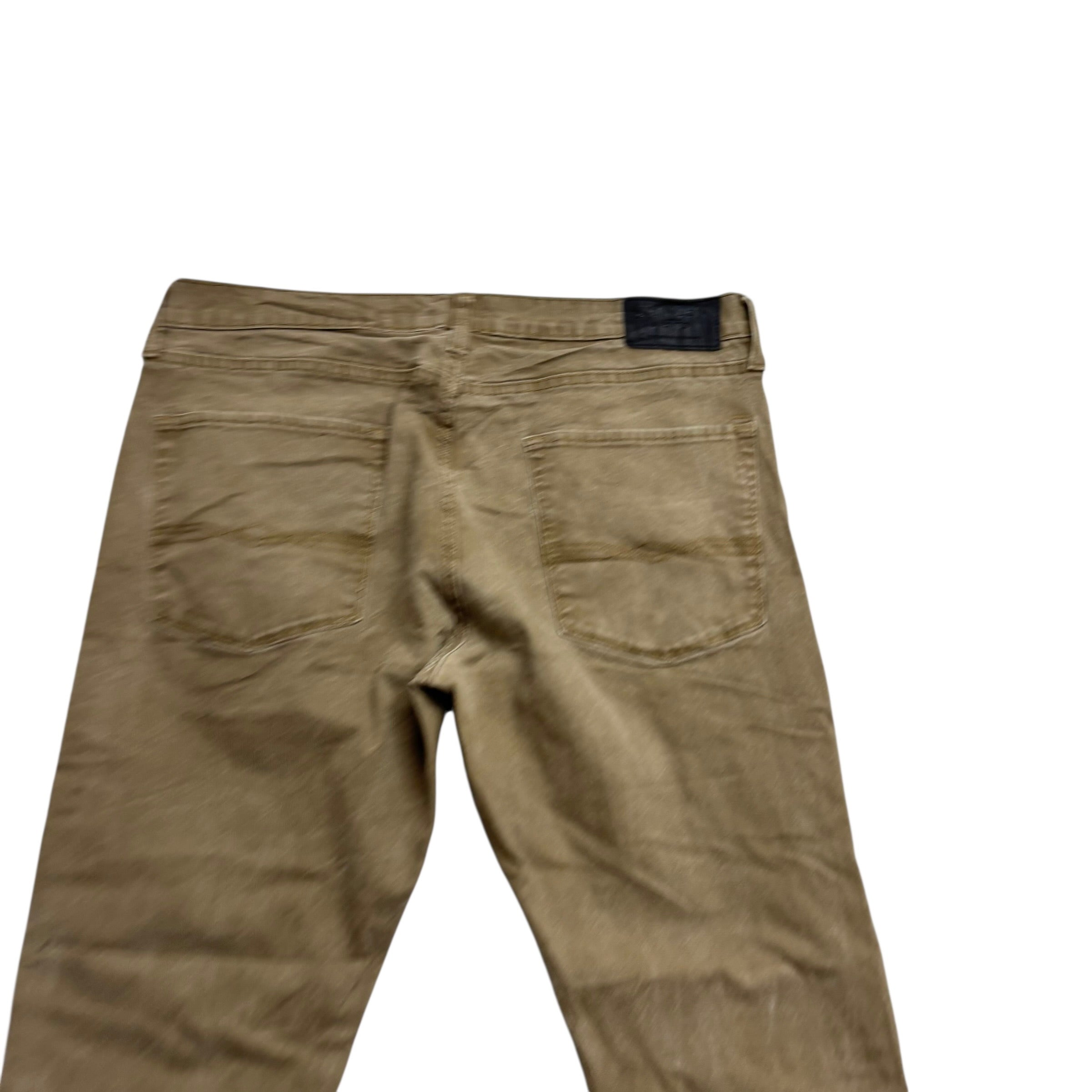 Levis Denizen Jeans W36 L30 Mens Brown Slim Straight Fit Stretch Denim