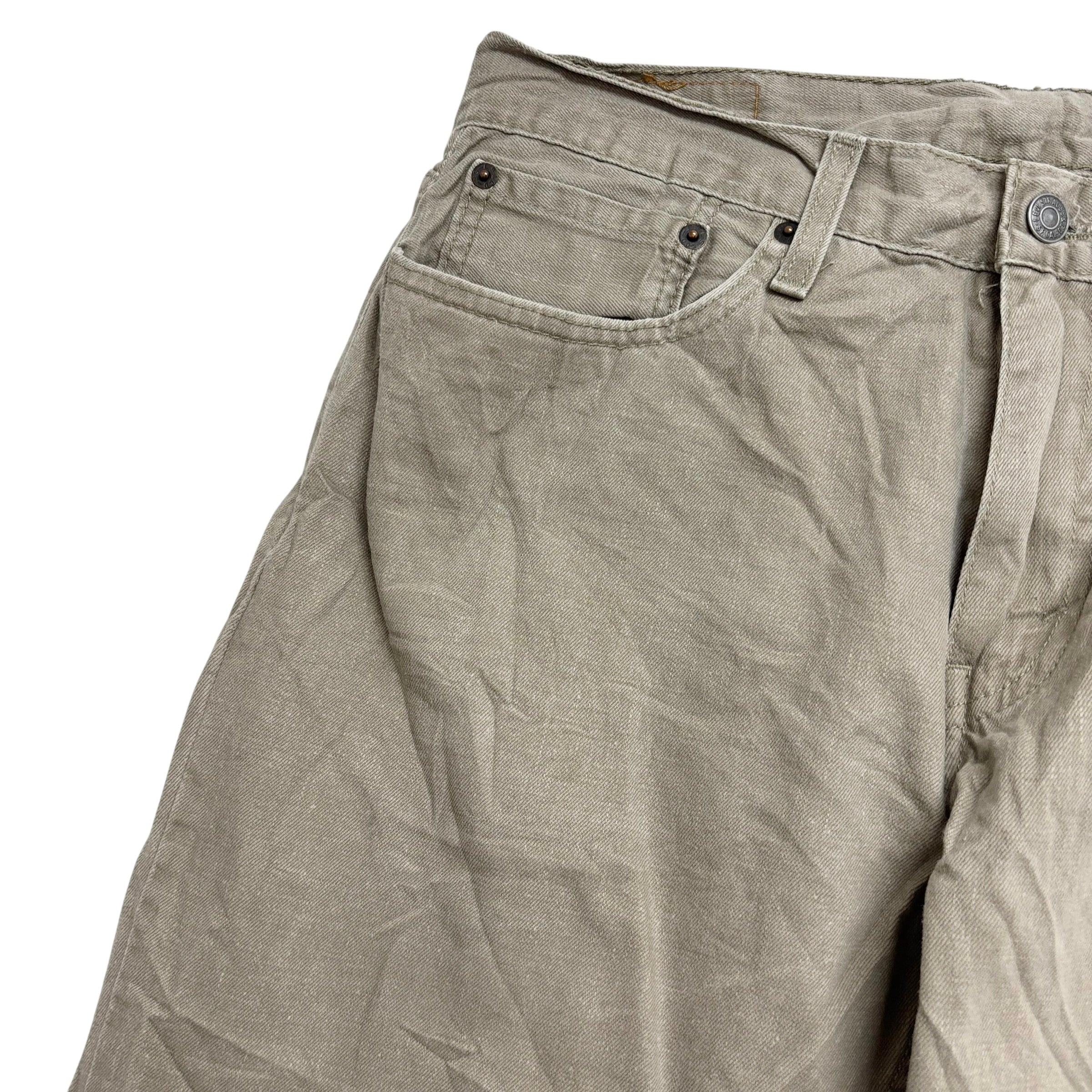 Levis 559 Jeans W32 L36 Mens Beige Regular Straight Fit Denim