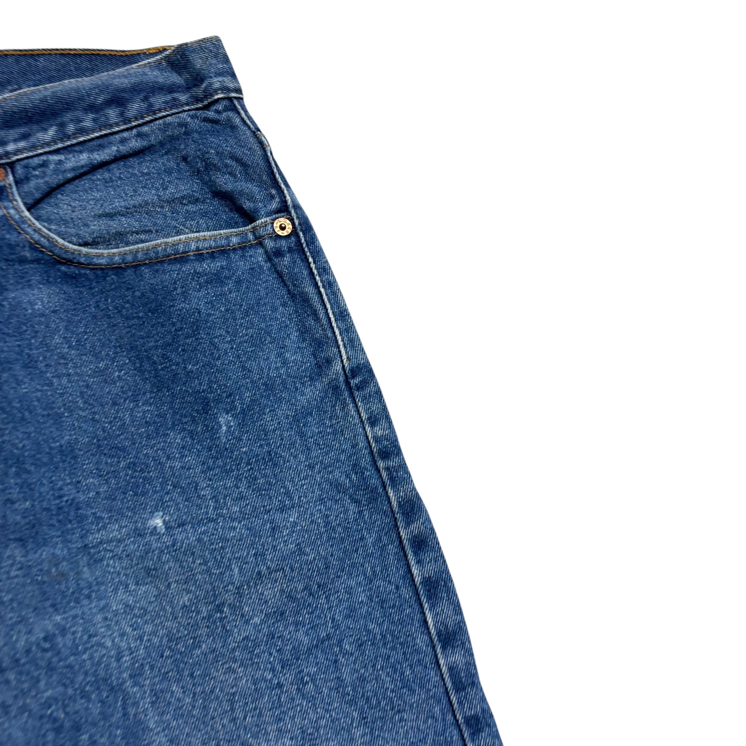 Levis 505 Jeans W31 L30 Mens Mid Blue Regular Straight Fit Vintage Denim 90s