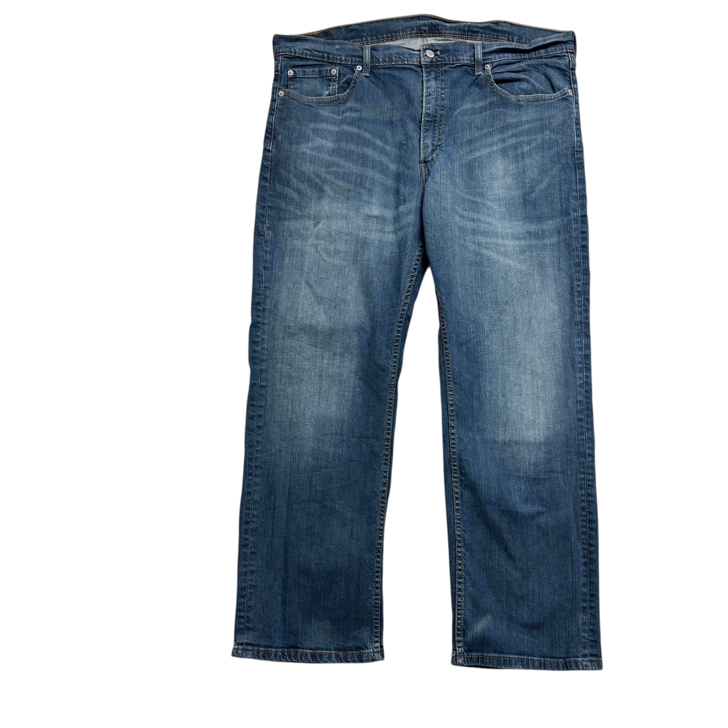 Levis 559 Jeans W42 L30 Mens Dark Blue Relaxed Straight Fit Stretch Denim (E)