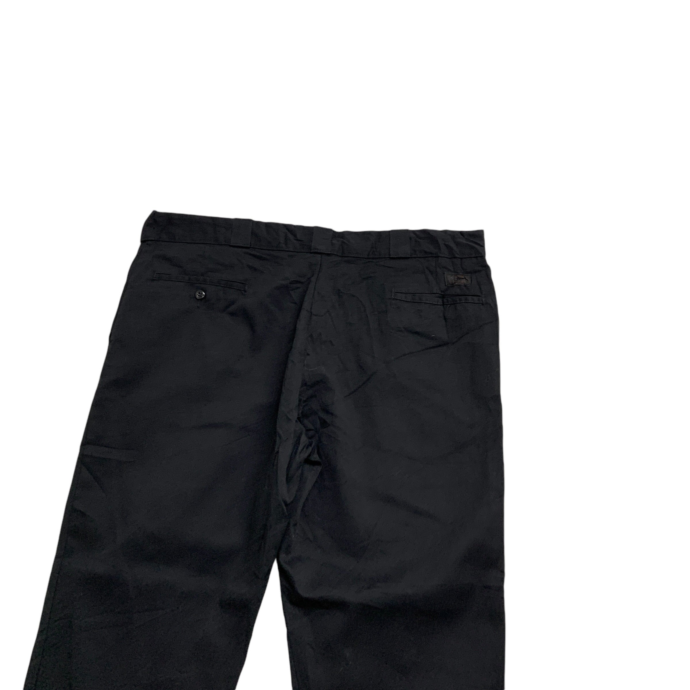 Dickies 874 Trousers W42 L30 Mens Black Pants Original Straight Fit Workwear