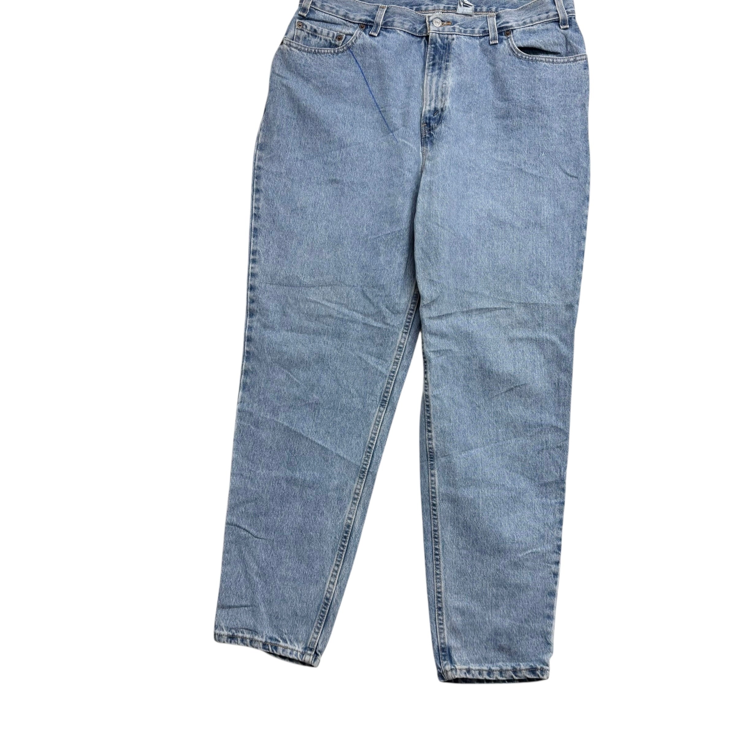 Levis 550 Jeans W36 L31 Womens Light Blue Relaxed Taper Mom Vintage USA Made (F)