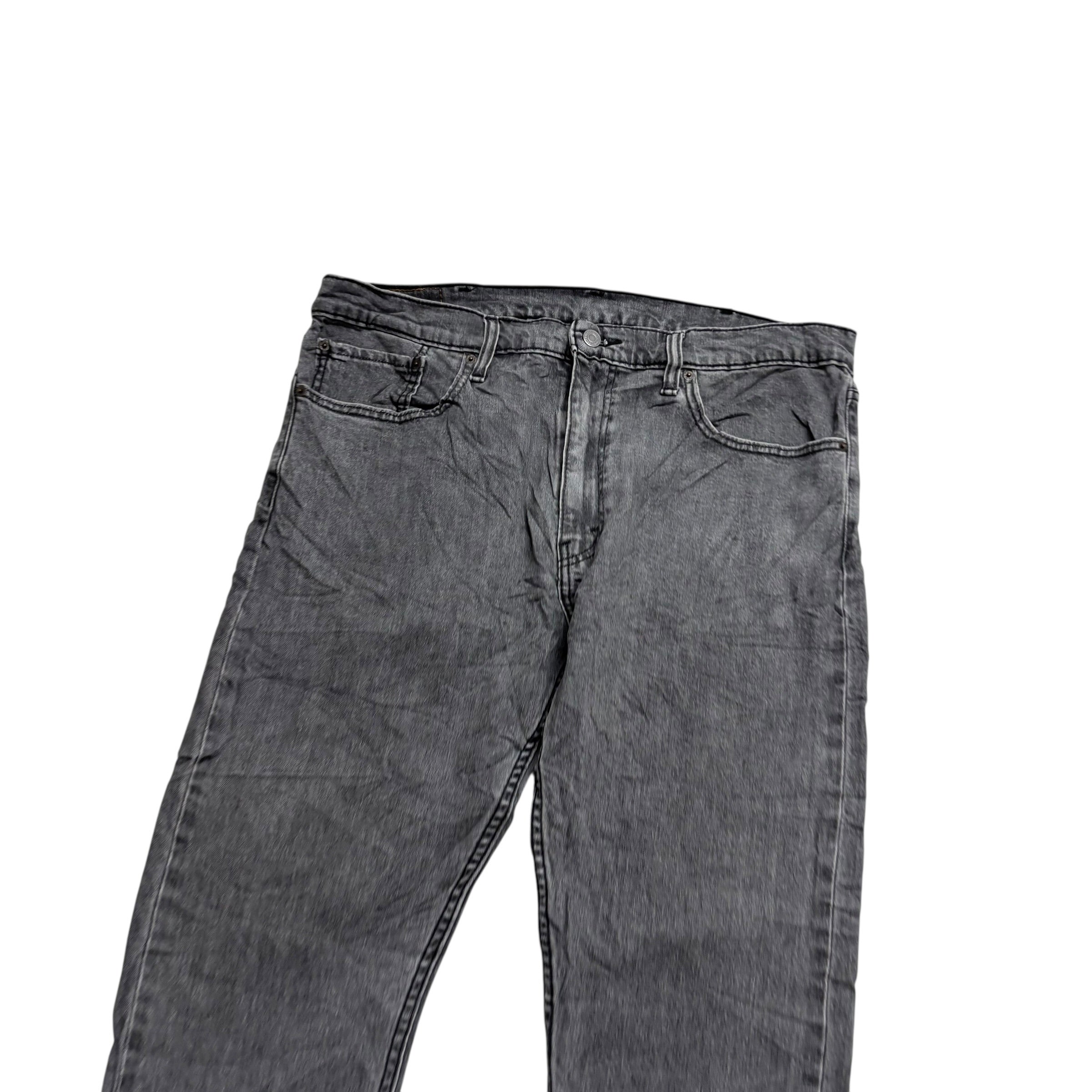 Levis 512 Jeans W38 L31 Mens Grey Slim Tapered Fit Stretch Denim (E)