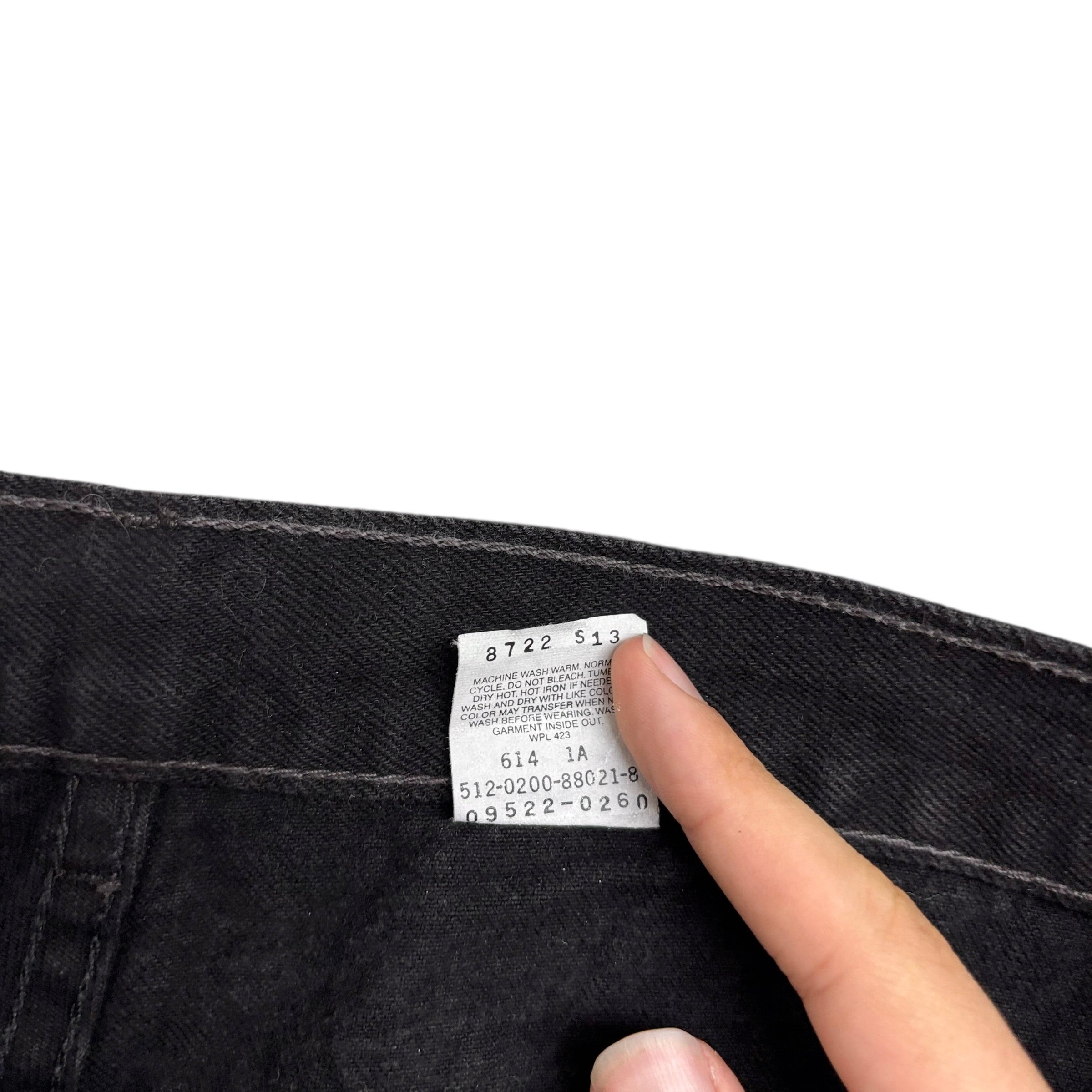 Levis 550 Jeans W40 L31 Womens Black Relaxed Tapered Vintage USA Made (E)