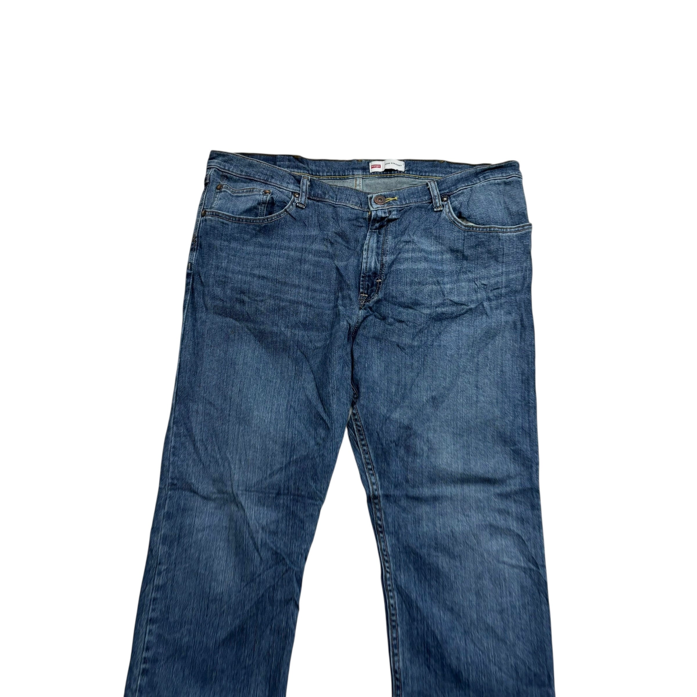 Wrangler Jeans W40 L30 Mens Dark Blue Slim Straight Fit Stretch Denim (E)