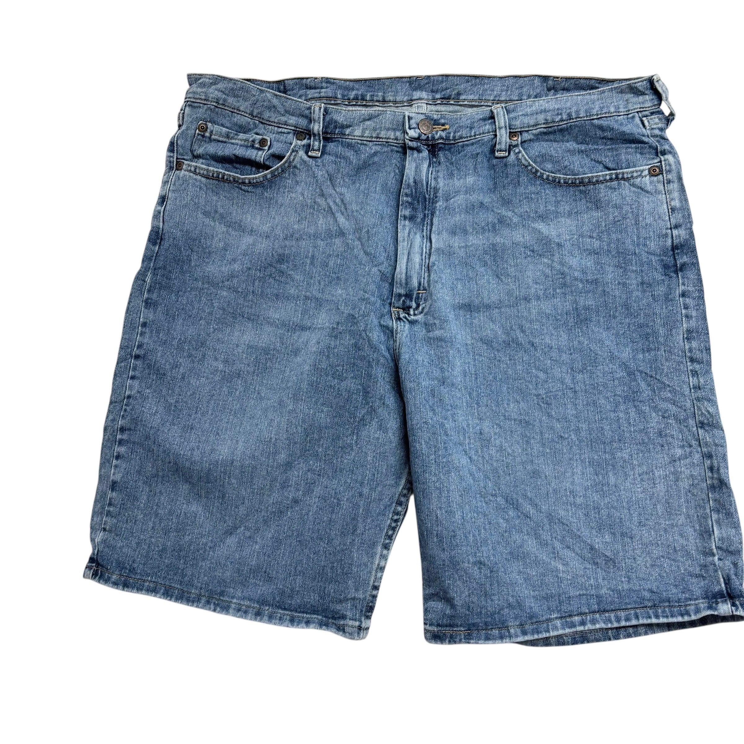 Wrangler Baggy Jorts W40 Mens Denim Shorts Mid Blue Relaxed Fit Stretch (E)