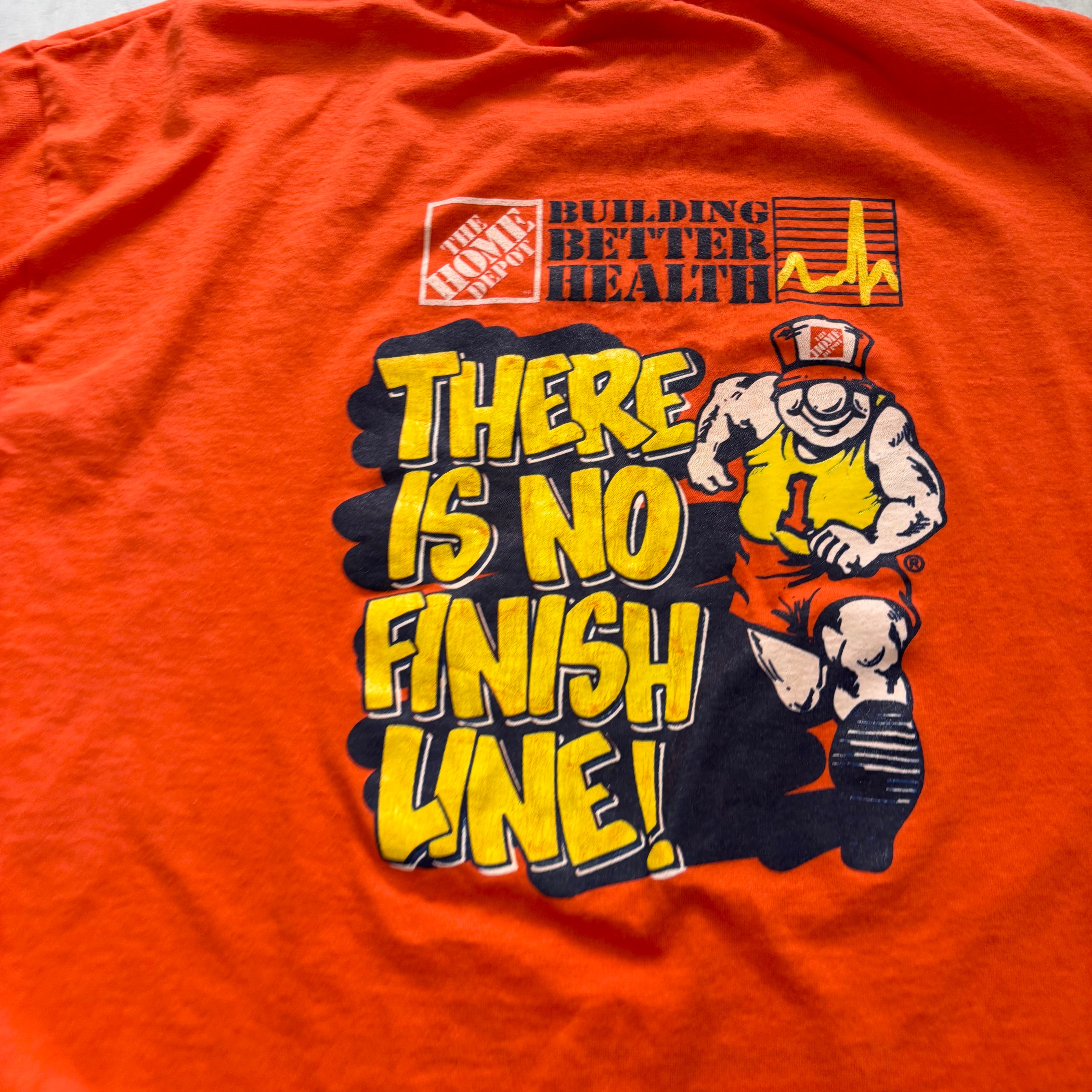 Vintage T Shirt Mens Large Orange Single Stitch Graphic Print 90s Olympics