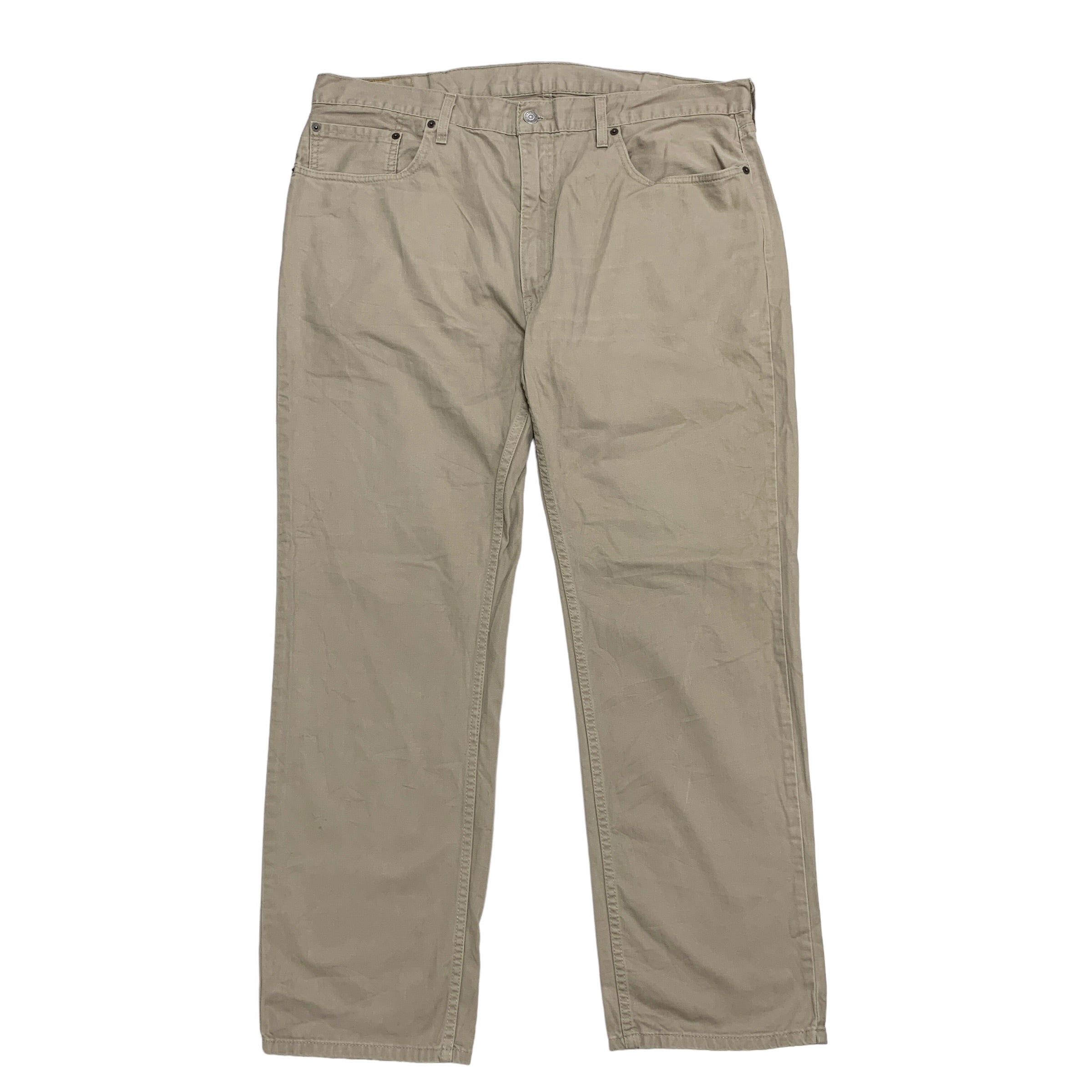 Levis 559 Trousers W40 L32 Mens Beige Relaxed Fit Cotton Pants