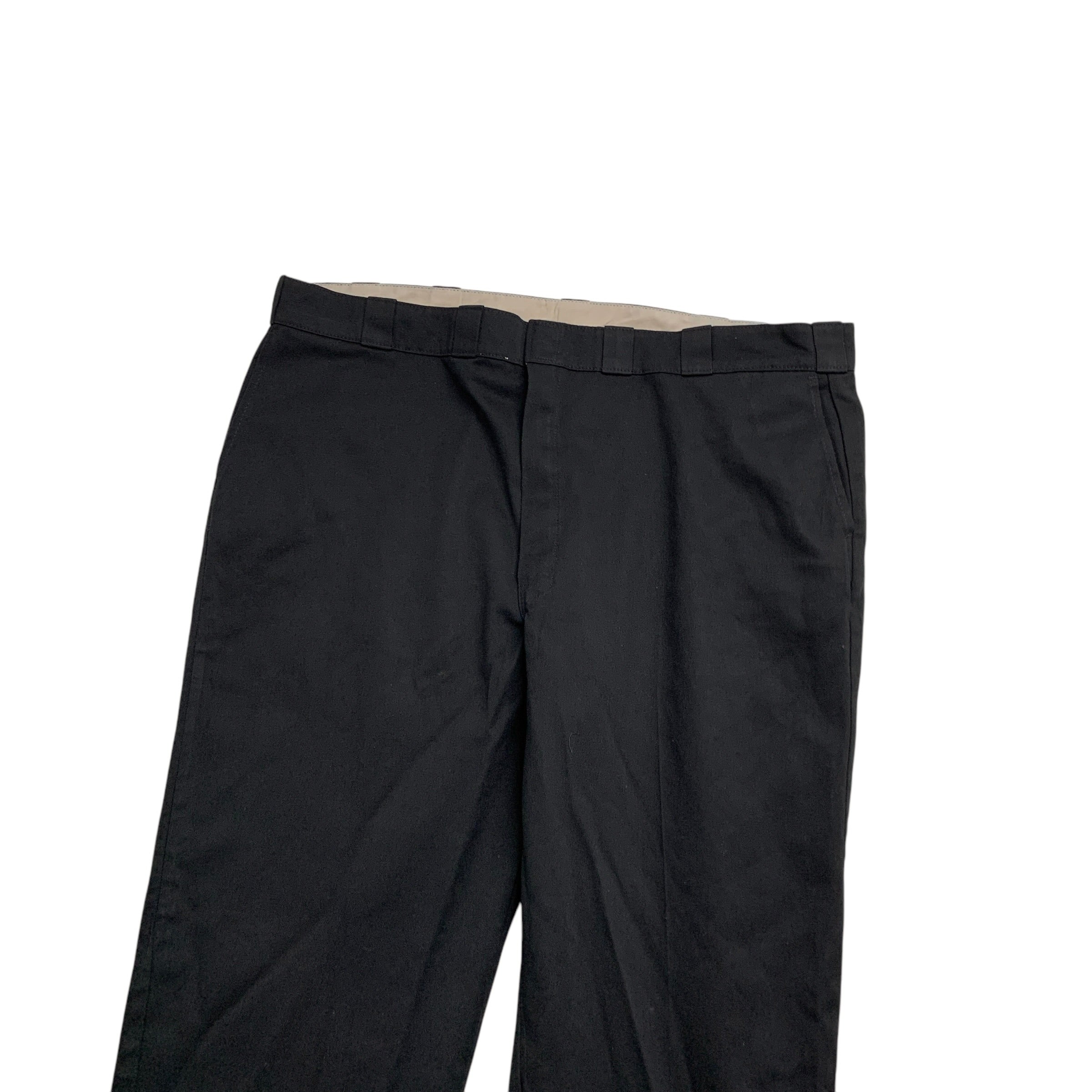 Dickies 874 Trousers W46 L32 Mens Black Pants Original Straight Fit Workwear