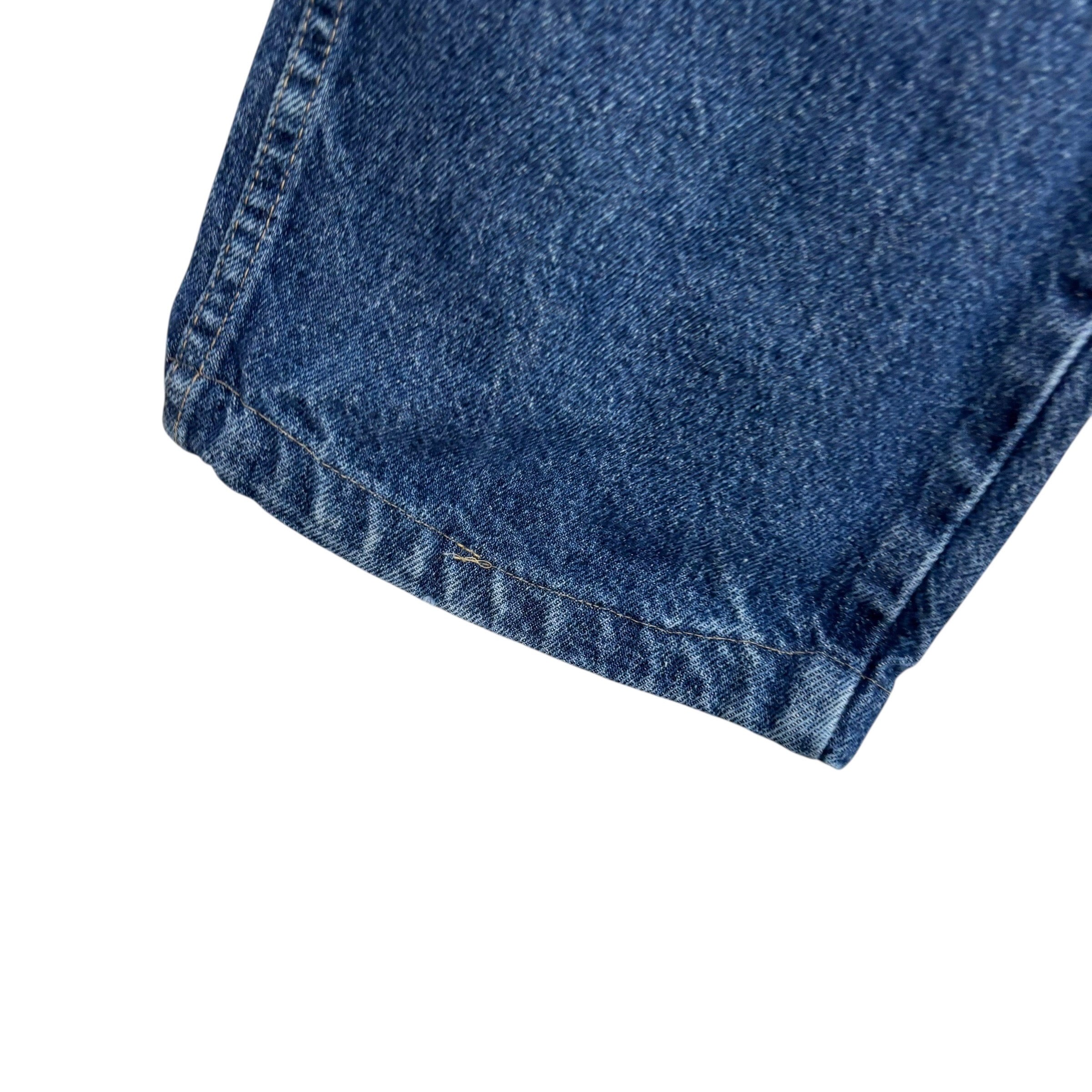 Wrangler Jeans W35 L26 Mens Mid Blue Regular Straight Fit Vintage Denim (F)