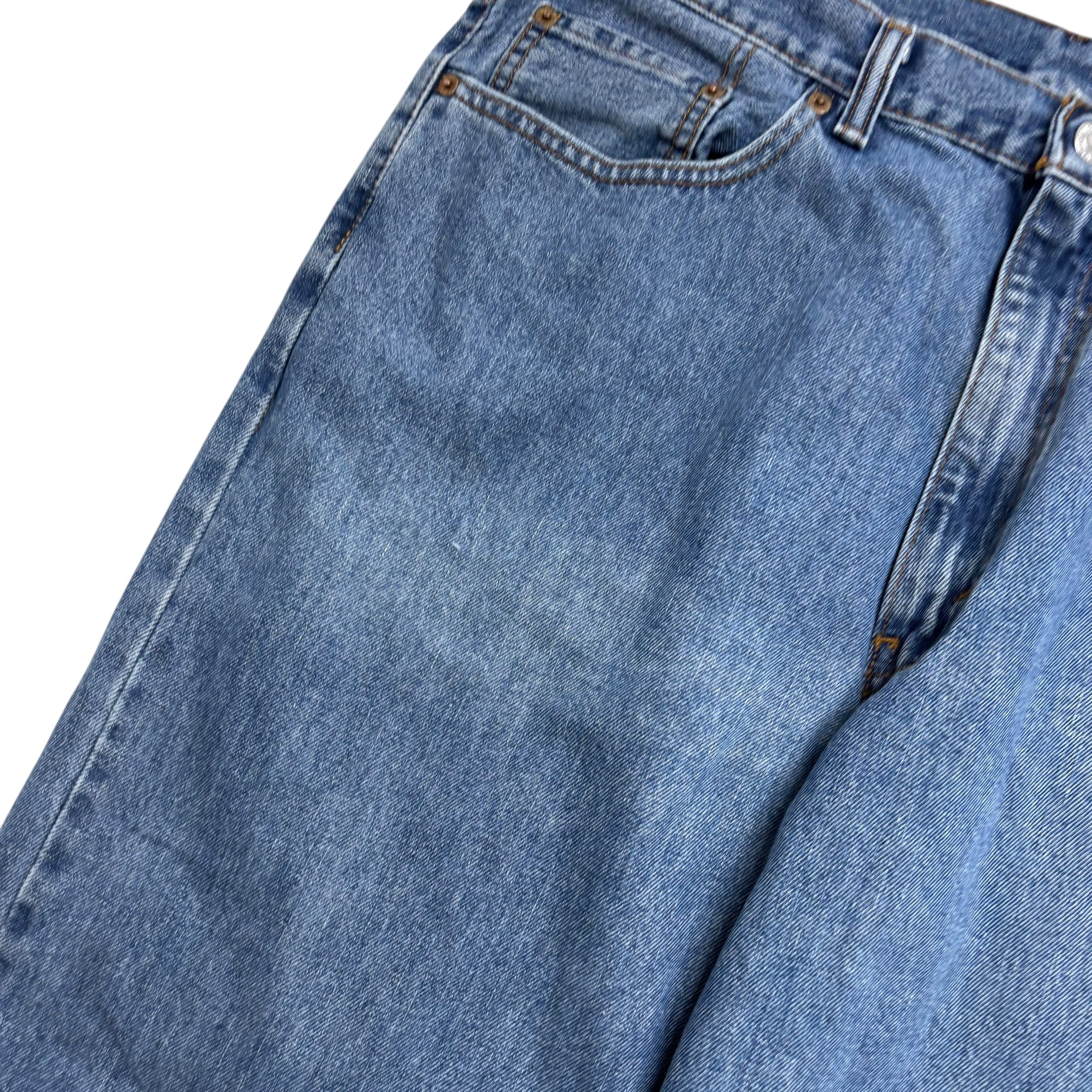 Levis 550 Jeans W38 L32 Mens Mid Blue Baggy Relaxed Straight Fit Denim