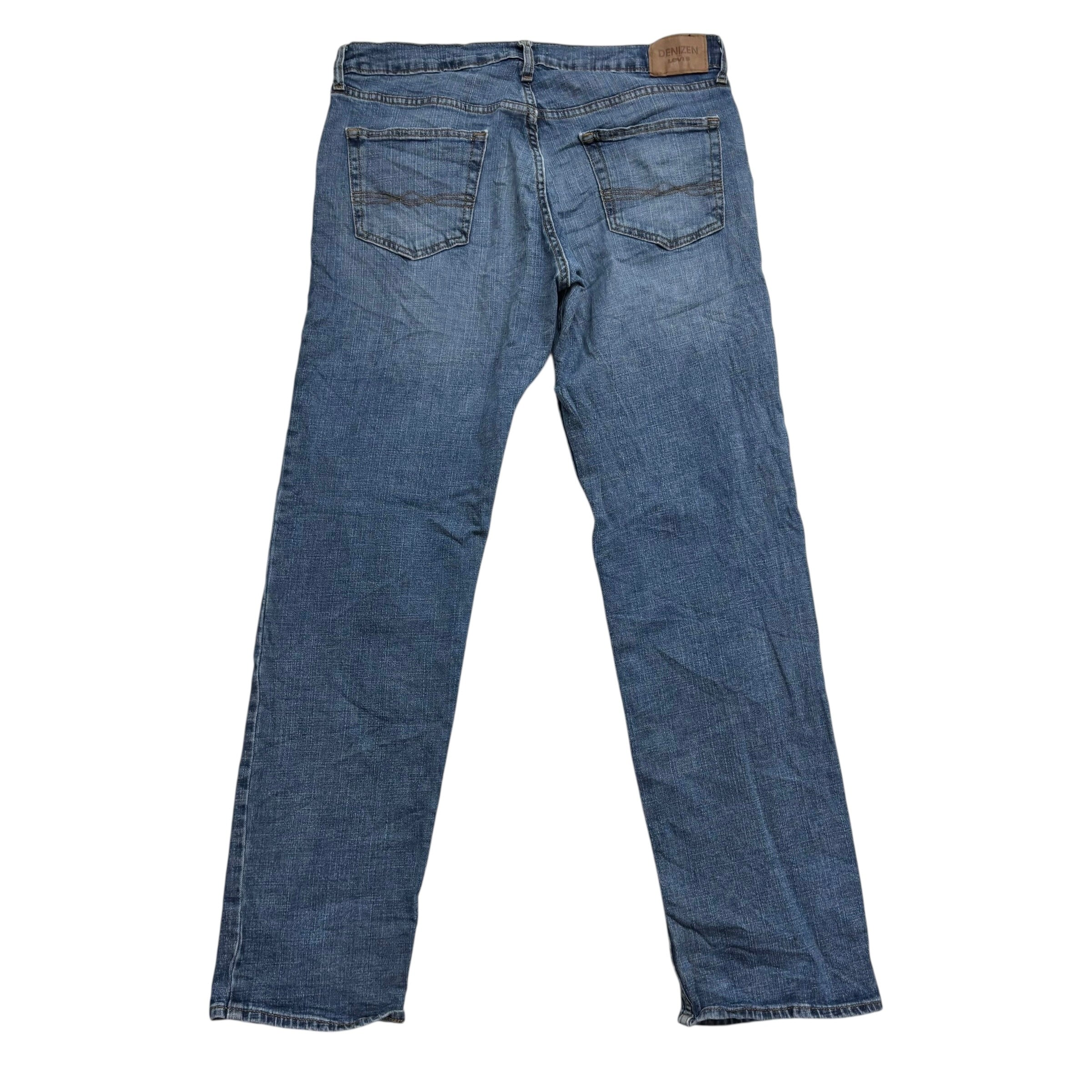 Levis Denizen Jeans W34 L34 Mens Mid Blue Relaxed Fit Stretch