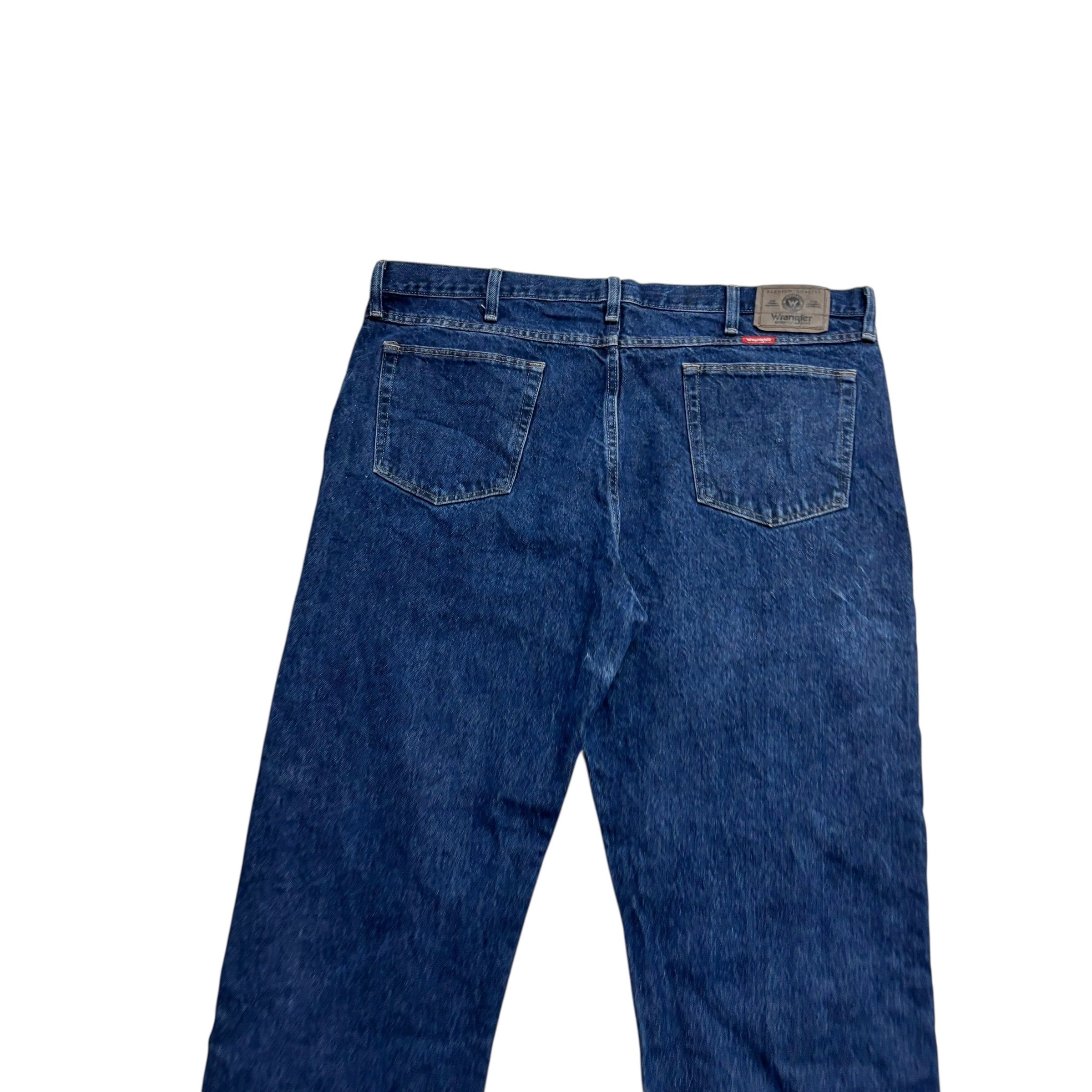 Wrangler Jeans W40 L32 Mens Dark Blue Regular Straight Fit Vintage Denim