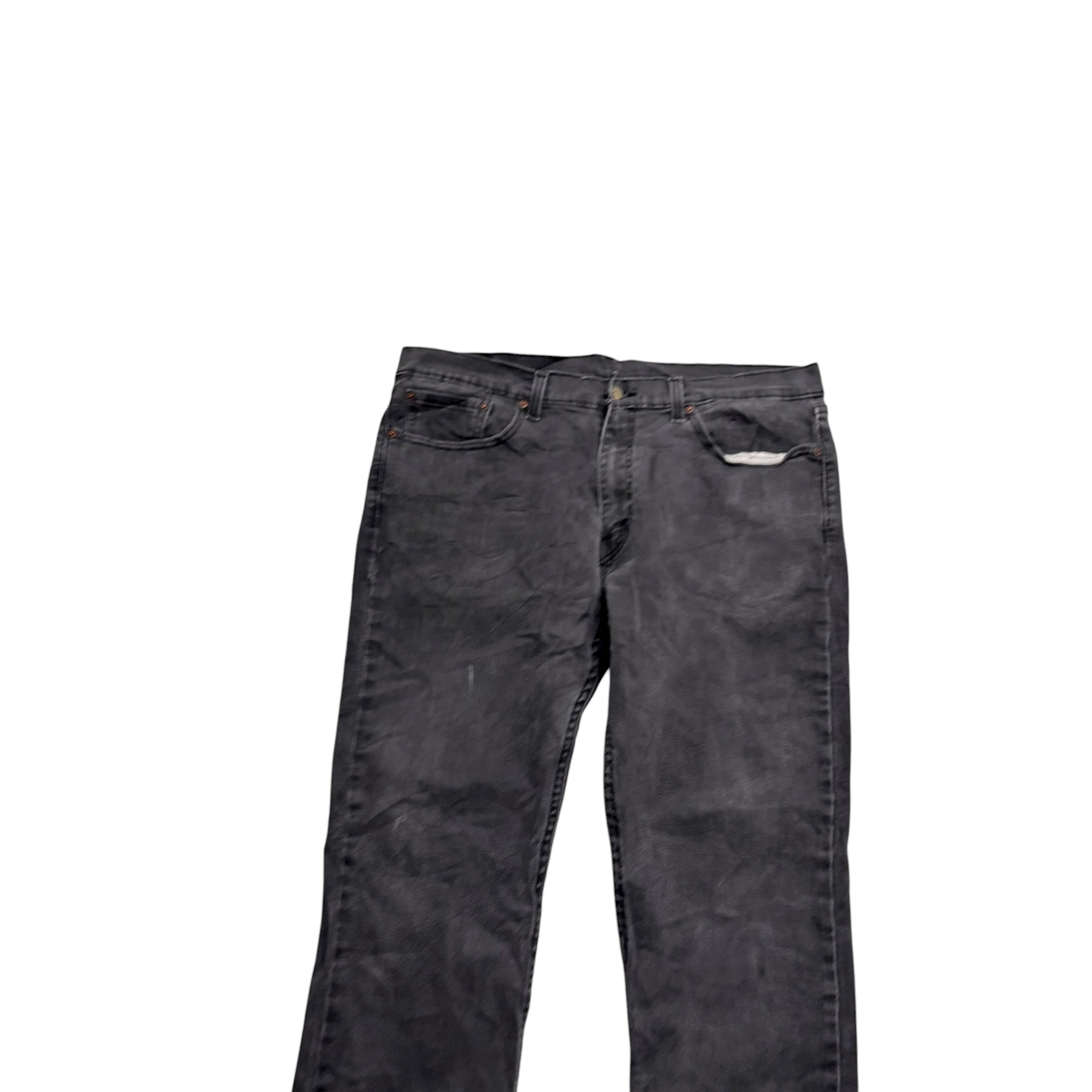 Levis 514 Jeans W36 L30 Mens Grey Regular Straight Fit Stretch Denim (F)