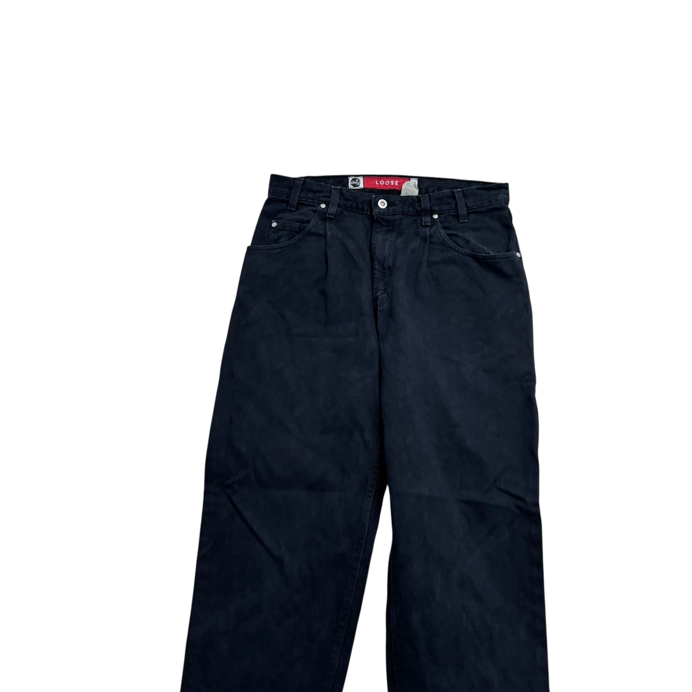Levis Silver Tab Baggy Jeans W33 L32 Mens Navy Blue Relaxed USA Made Vintage (E)