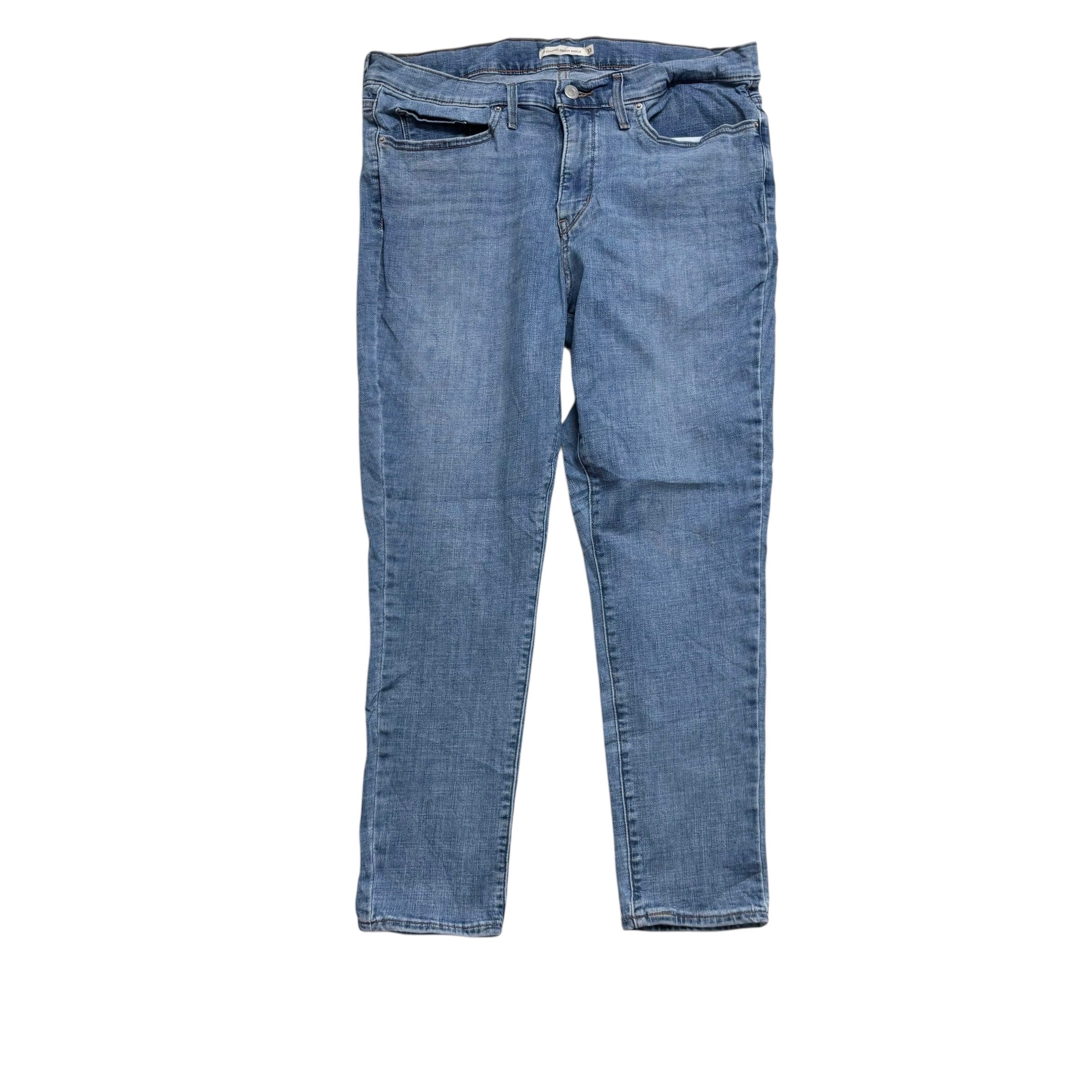 Levis 311 Jeans W33 L27 Womens Shaping Skinny Ankle Light Blue Stretch (E)
