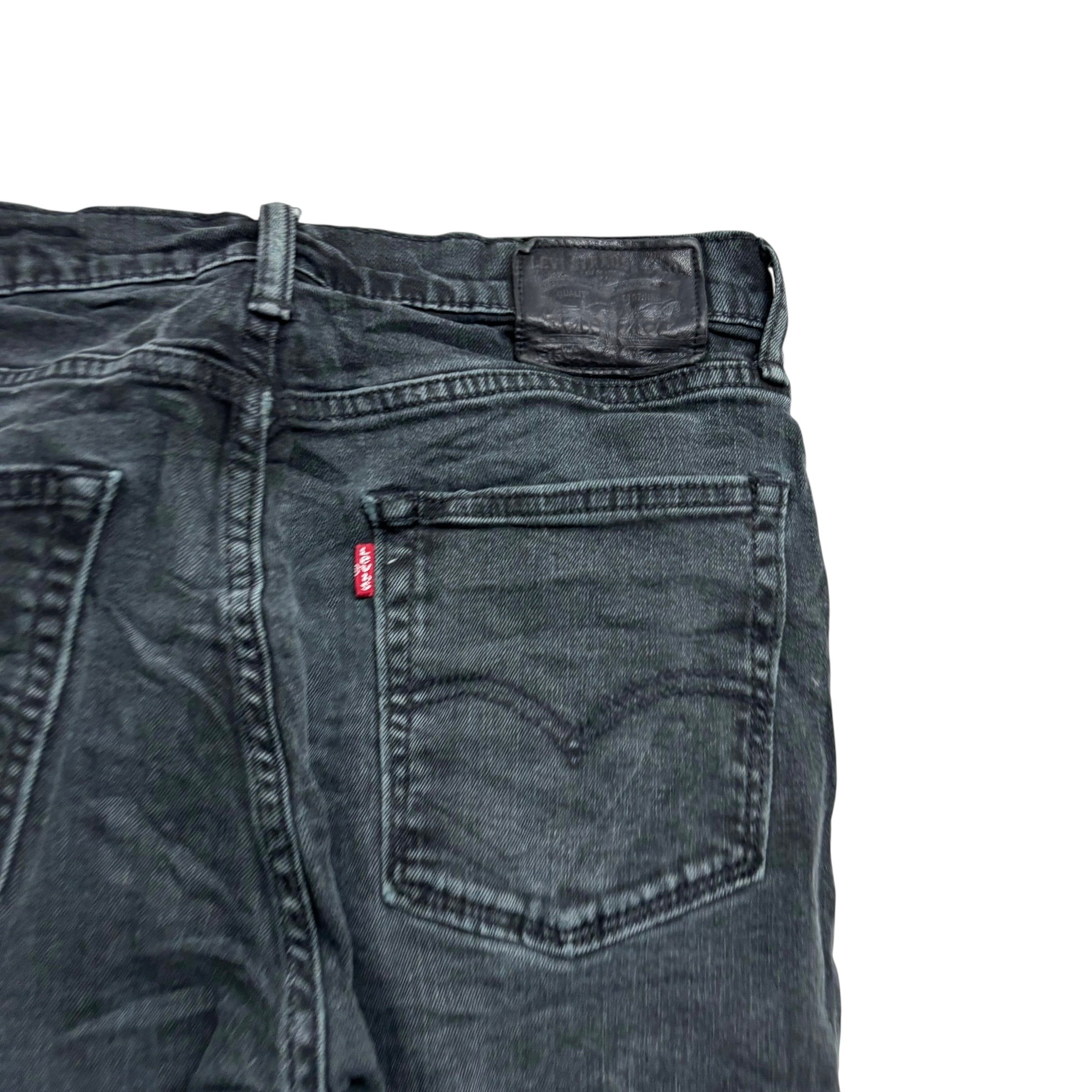 Levis 513 Jeans W30 L30 Mens Black Slim Straight Fit Stretch Denim