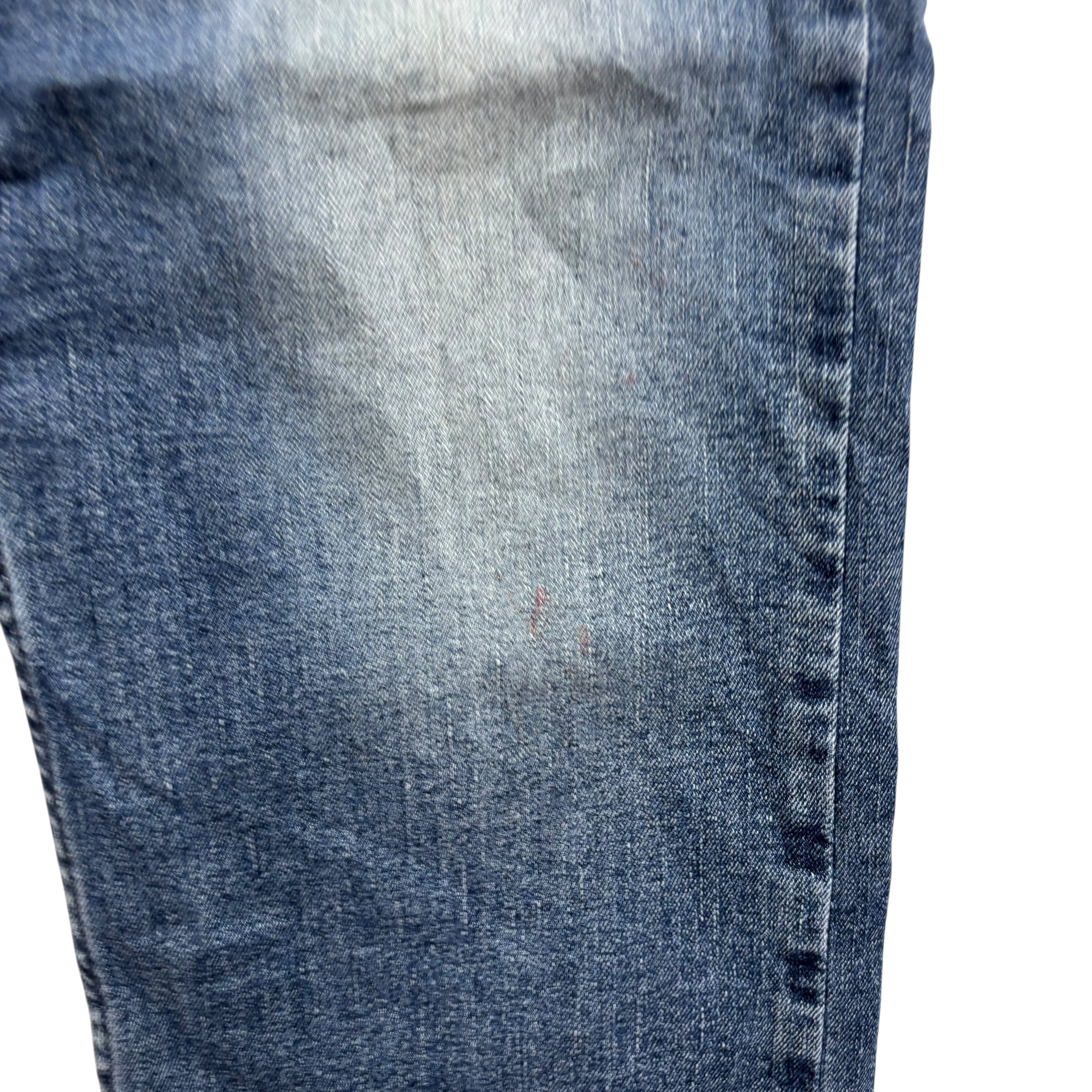 Levis Denizen Jeans W34 L31 Mens Mid Blue Regular Tapered Fit Stretch (F)