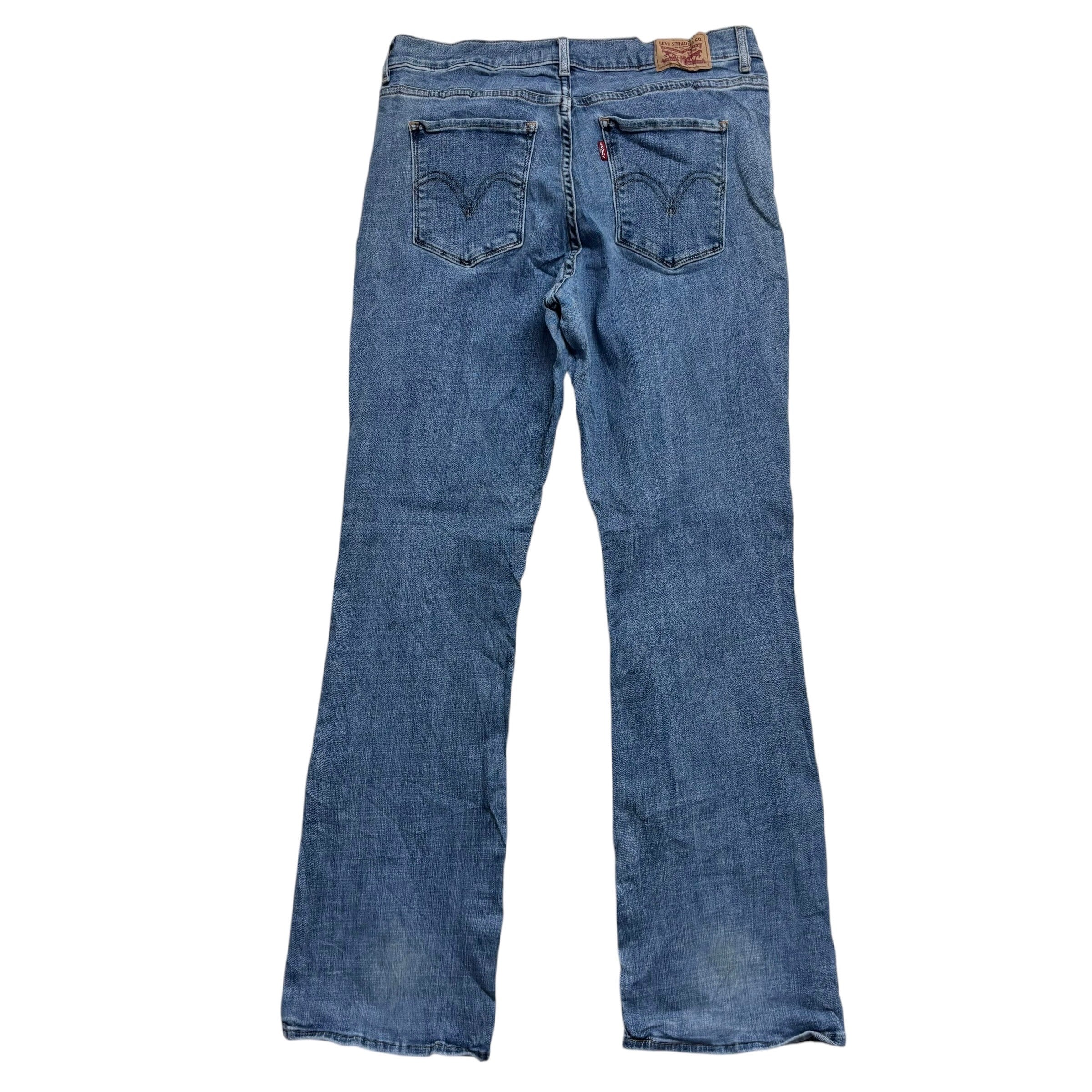 Levis Jeans W29 L30 Womens Classic Bootcut Mid Blue Stretch Denim