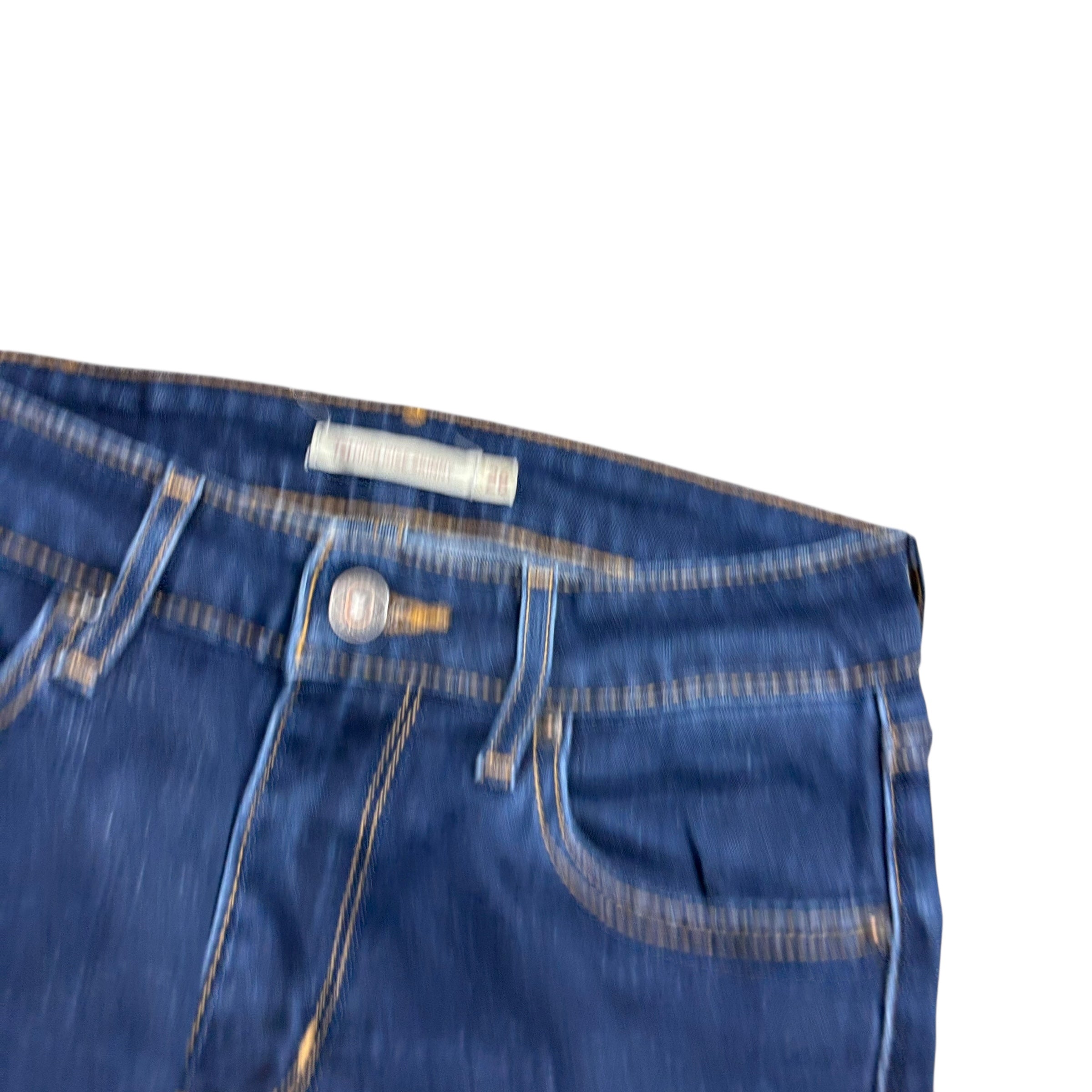 Levis 721 Jeans W25 L31 Womens Dark Blue High Rise Skinny Fit Stretch Denim