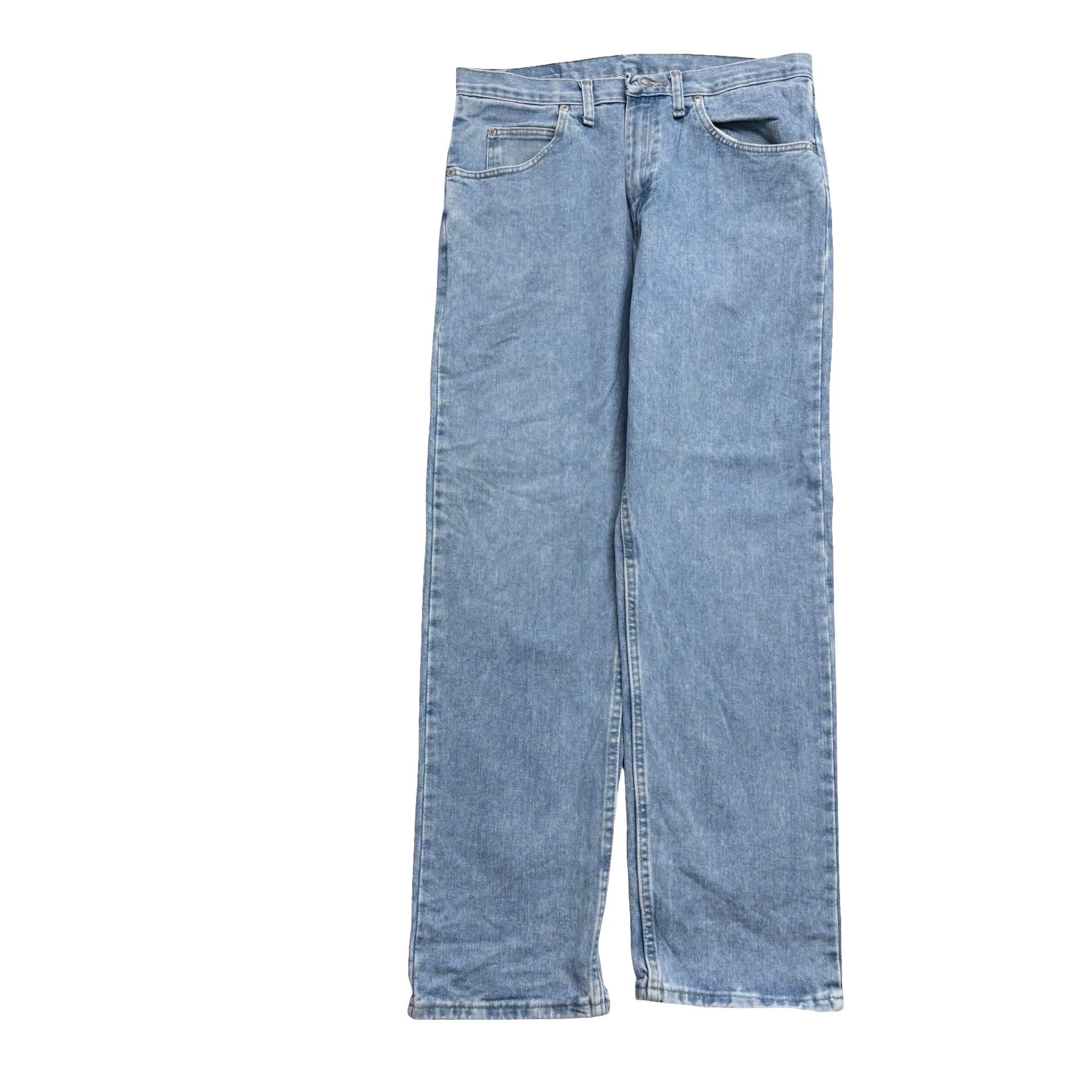 Wrangler Jeans W33 L32 Mens Light Blue Relaxed Straight Fit Denim (E)