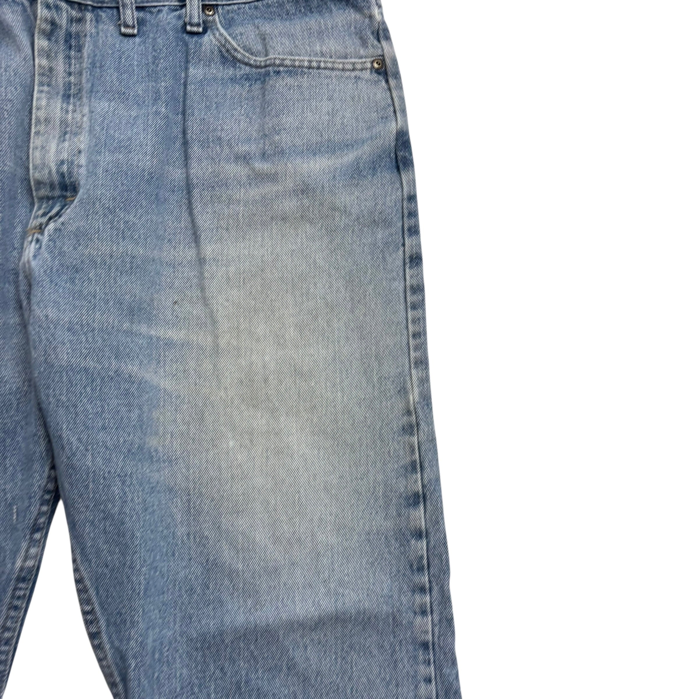 Wrangler Jeans W44 L30 Mens Light Blue Regular Straight Fit Denim (F)