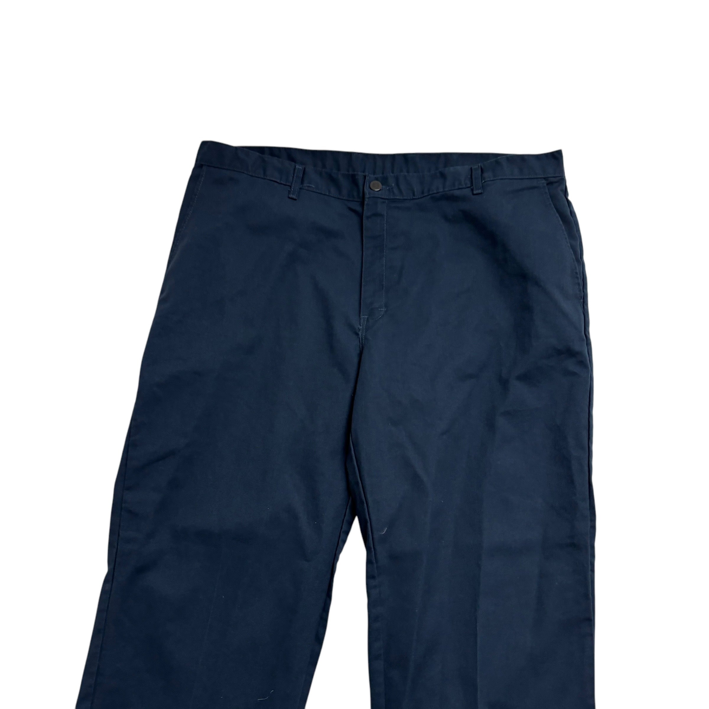 Dickies Trousers W42 L32 Mens Blue Pants Relaxed Straight Fit Workwear