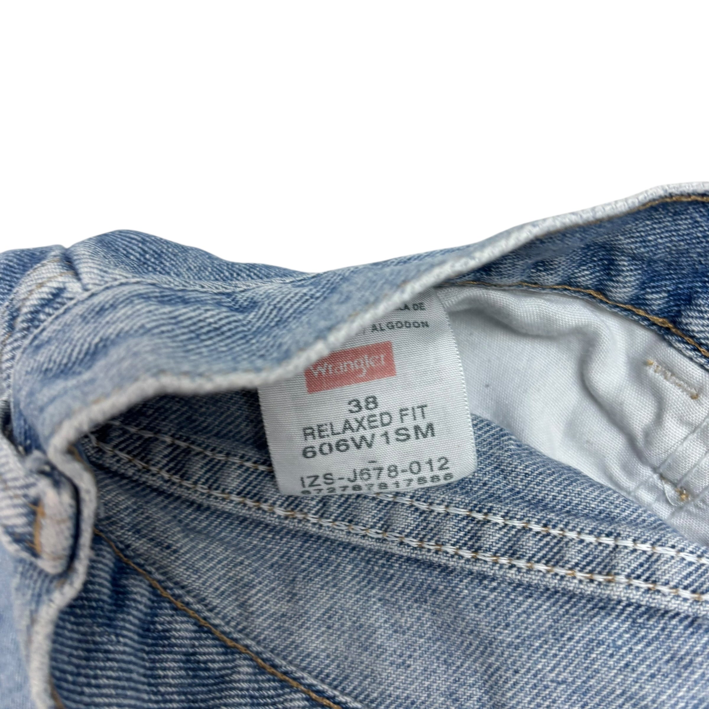 Wrangler Baggy Jorts W38 Mens Denim Shorts Light Blue Relaxed Fit