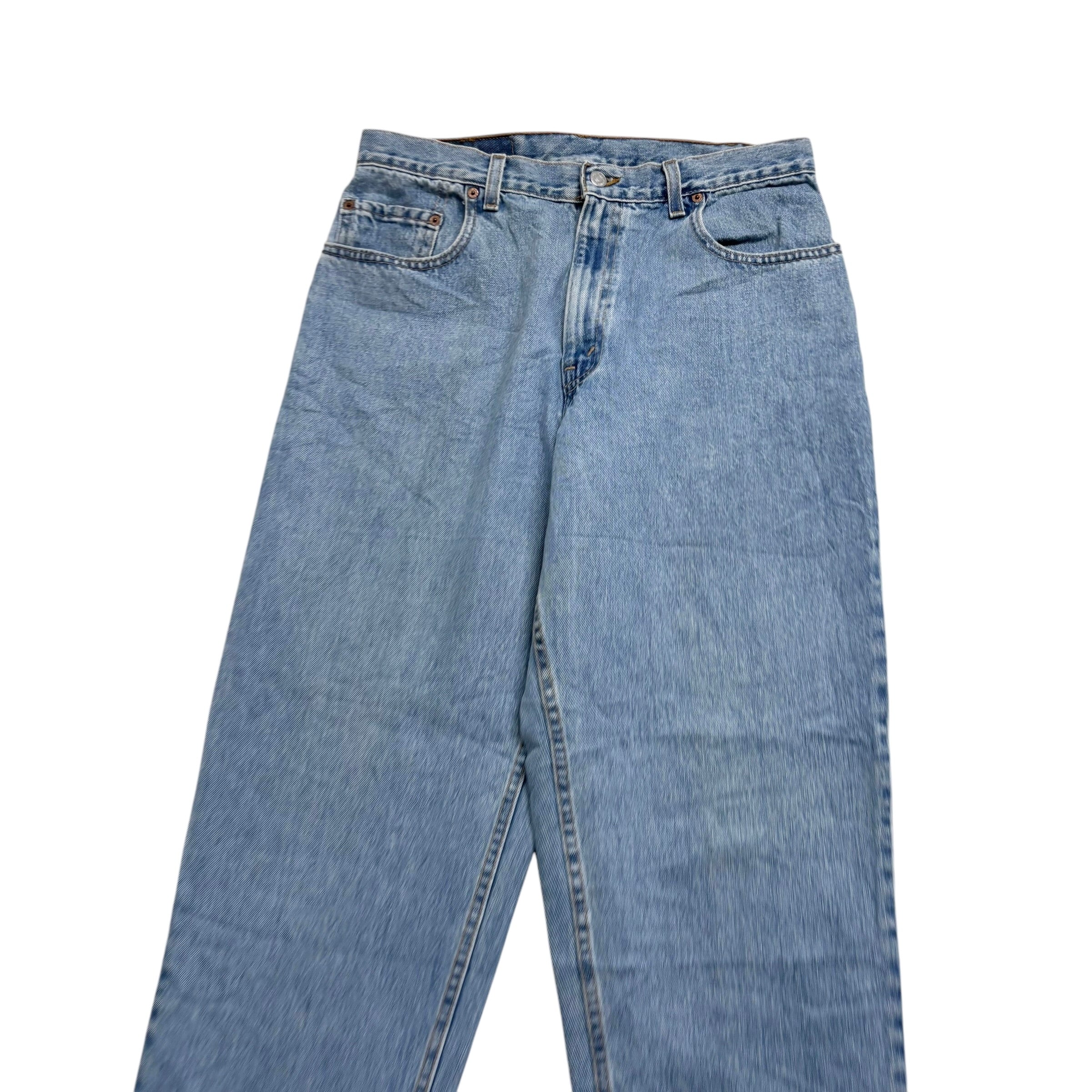 Levis 560 Jeans W33 L32 Mens Light Blue Relaxed Taper Made In USA Vintage (E)