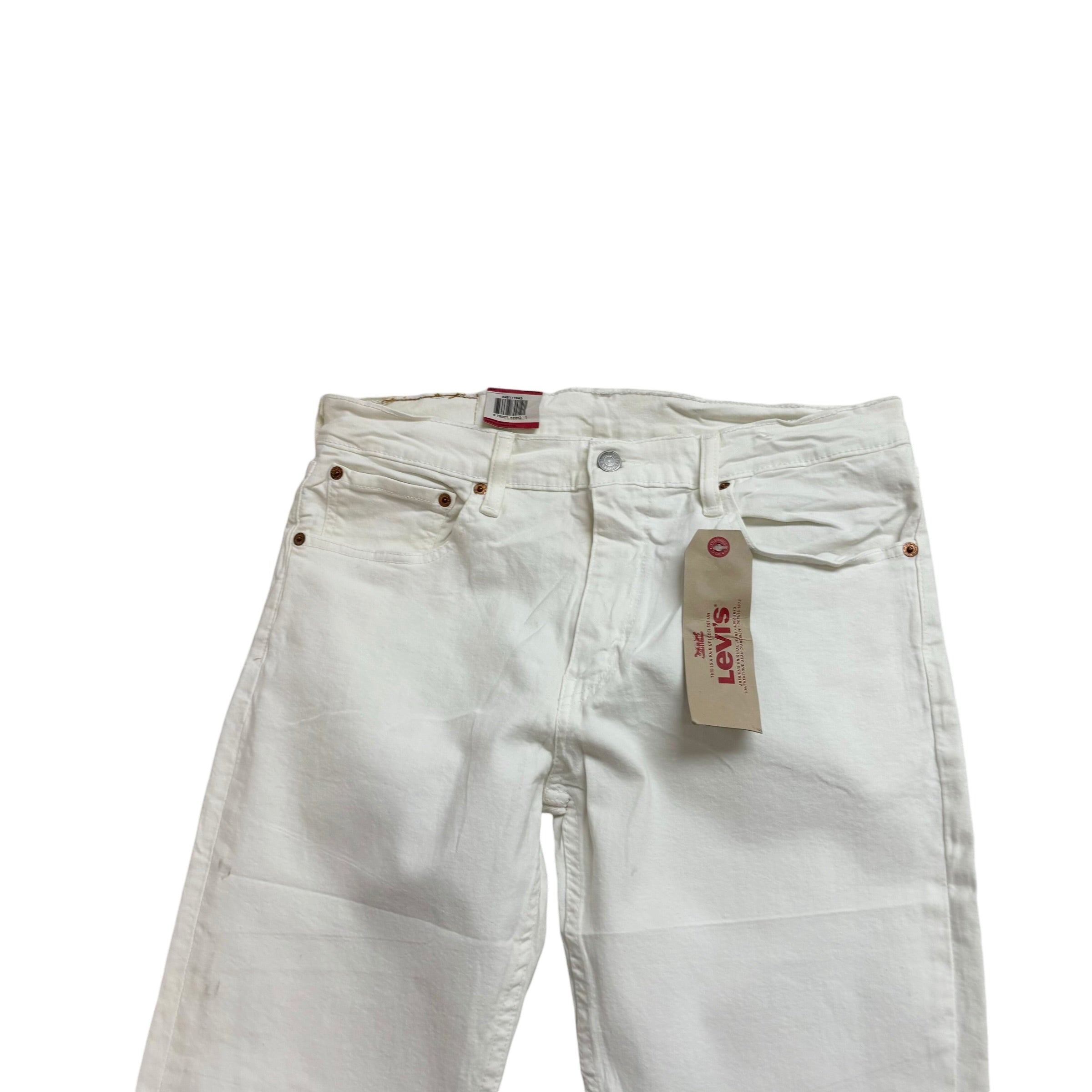 Levis 511 Jeans W34 L30 Mens White Slim Fit Stretch Denim