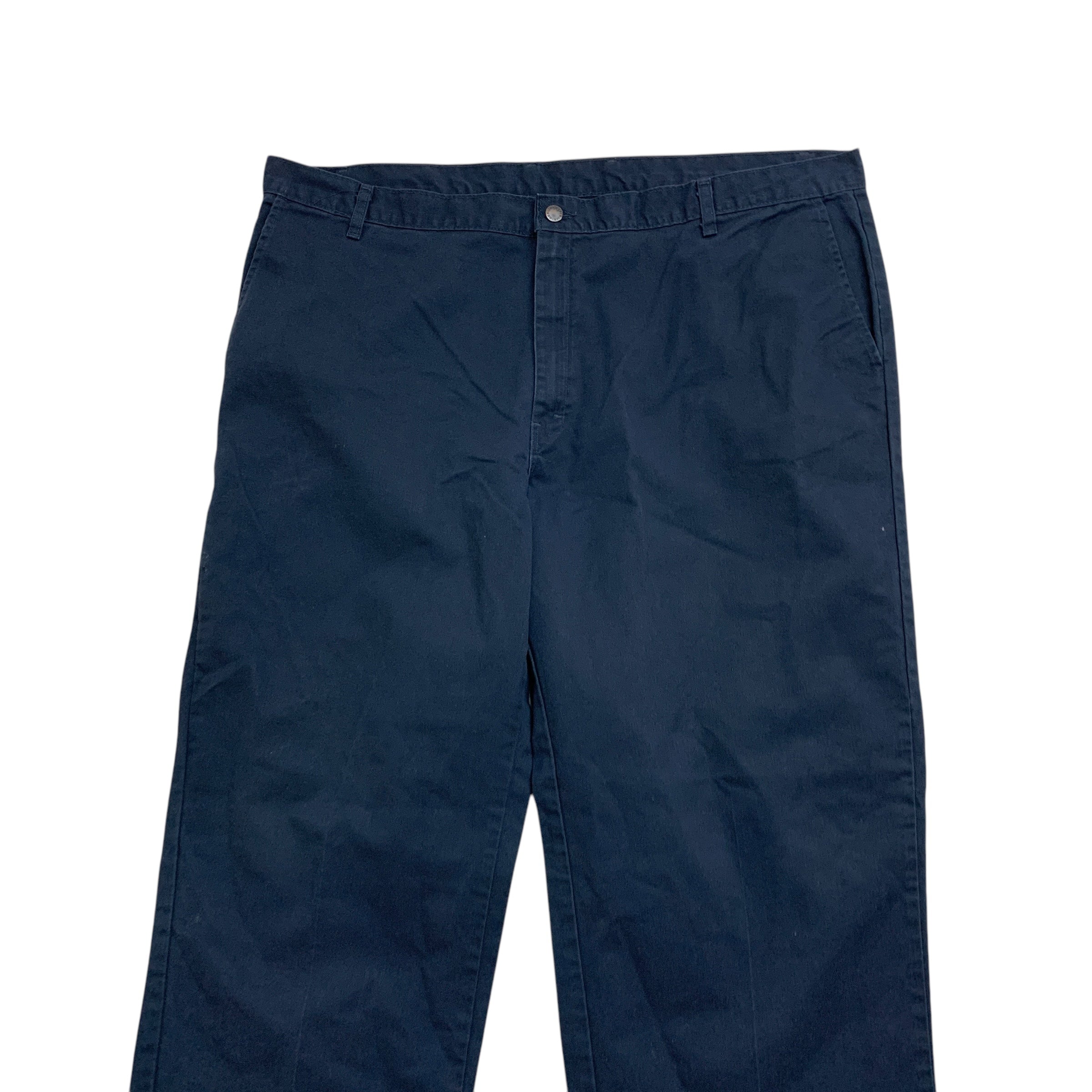 Dickies Trousers W42 L32 Mens Navy Blue Pants Relaxed Straight Fit Workwear