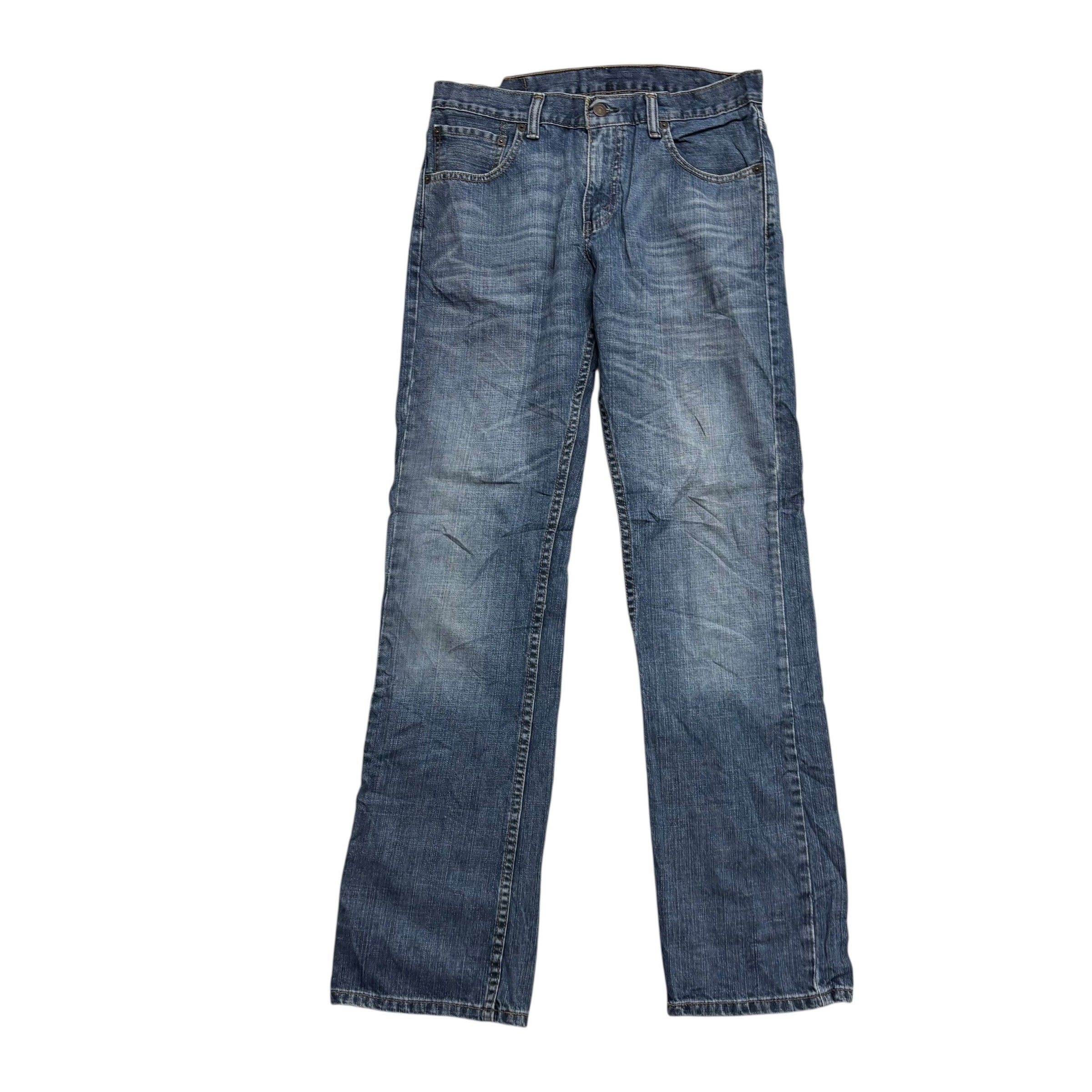Levis 527 Jeans W32 L33 Mens Mid Blue Slim Bootcut Fit Vintage Denim (E)