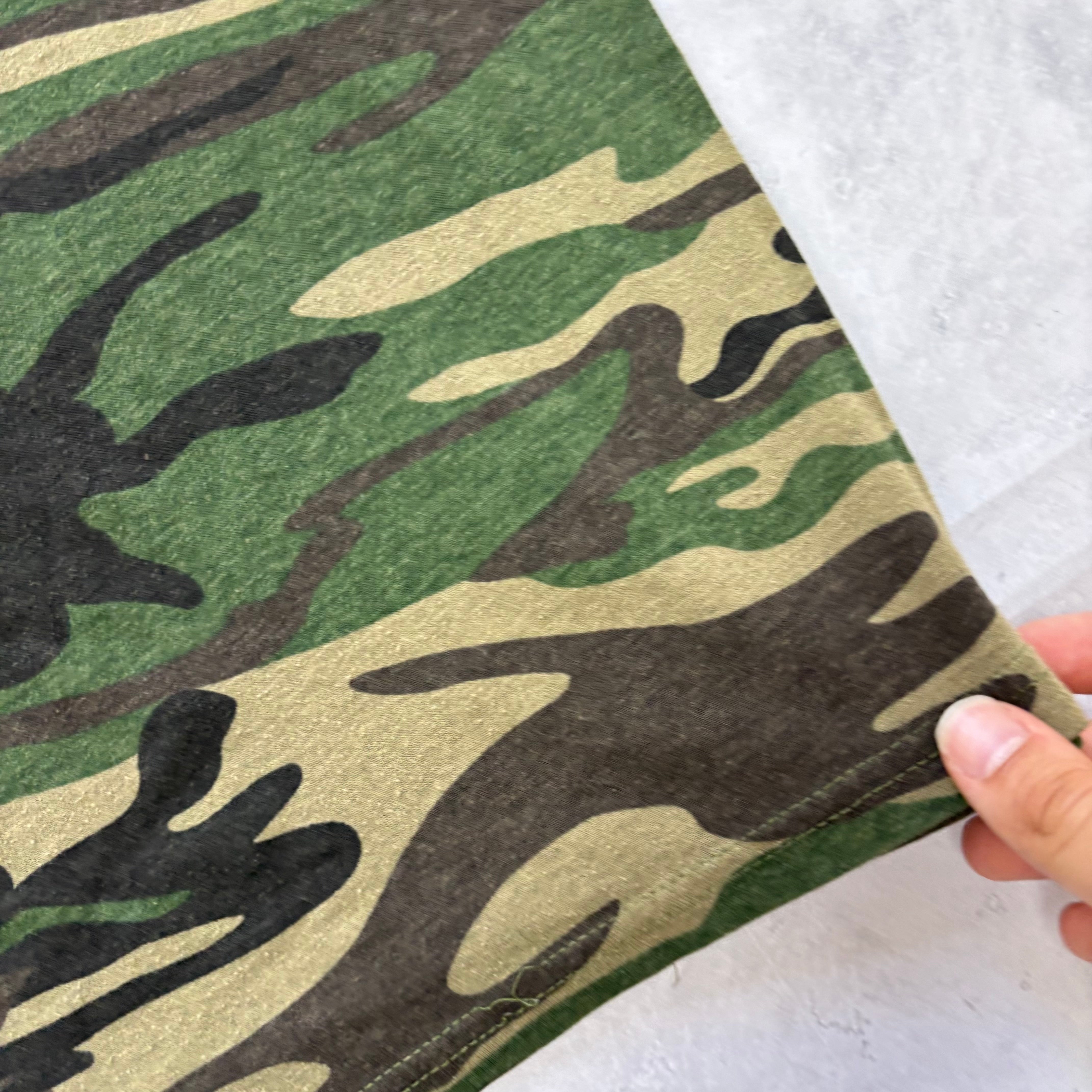 Vintage Camo T Shirt Mens Small Army Desert 90s Woodland Camouflage