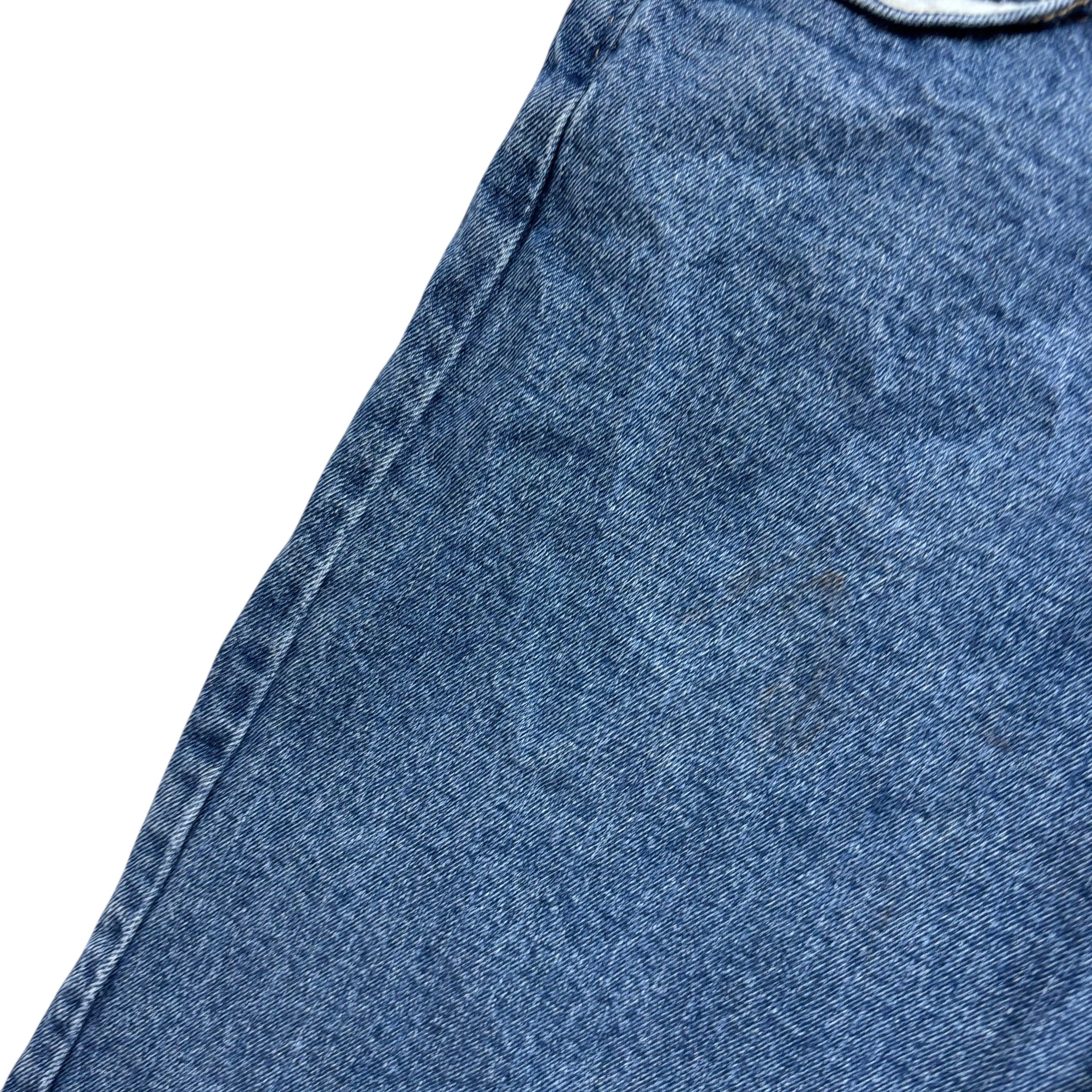 Wrangler Jorts W36 Mens Denim Shorts Mid Blue Regular Fit Stretch
