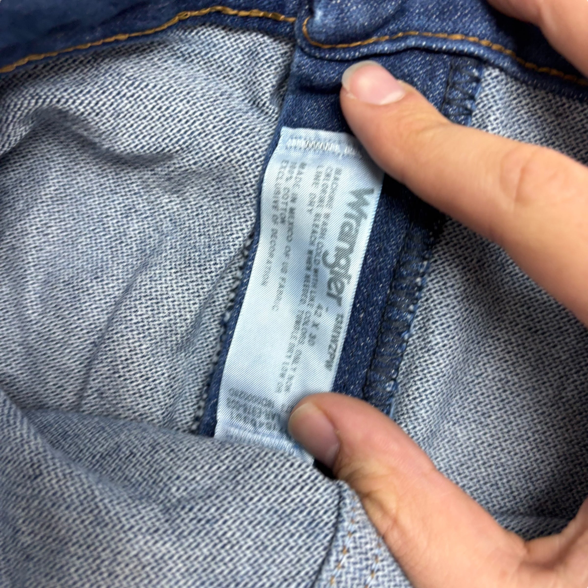 Wrangler Jeans Cowboy Cut W42 L30 Mens Dark Blue 13MWZ Original Fit Denim (E)