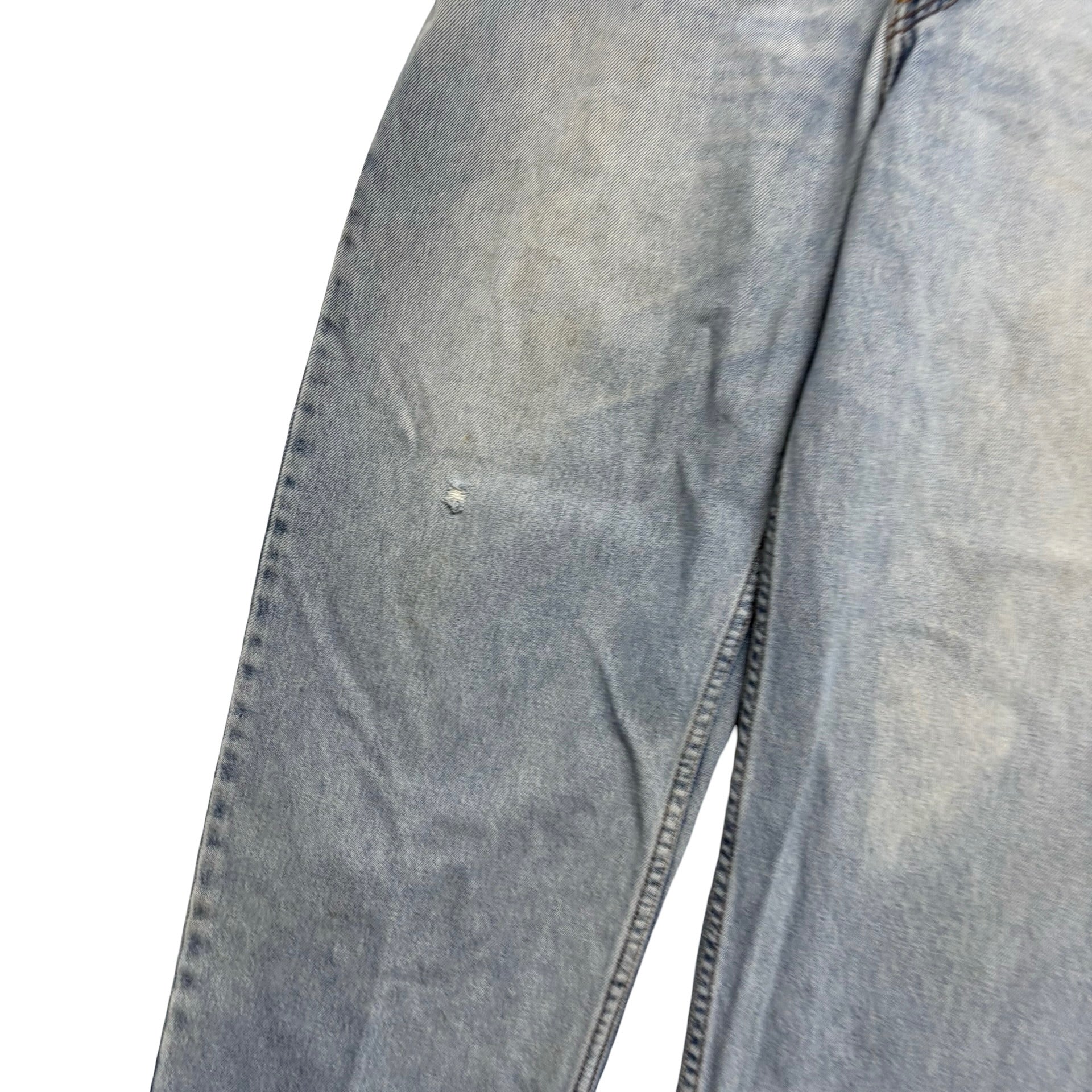 Levis 550 Jeans W42 L31 Mens Light Blue Relaxed Straight Fit Vintage Denim (F)