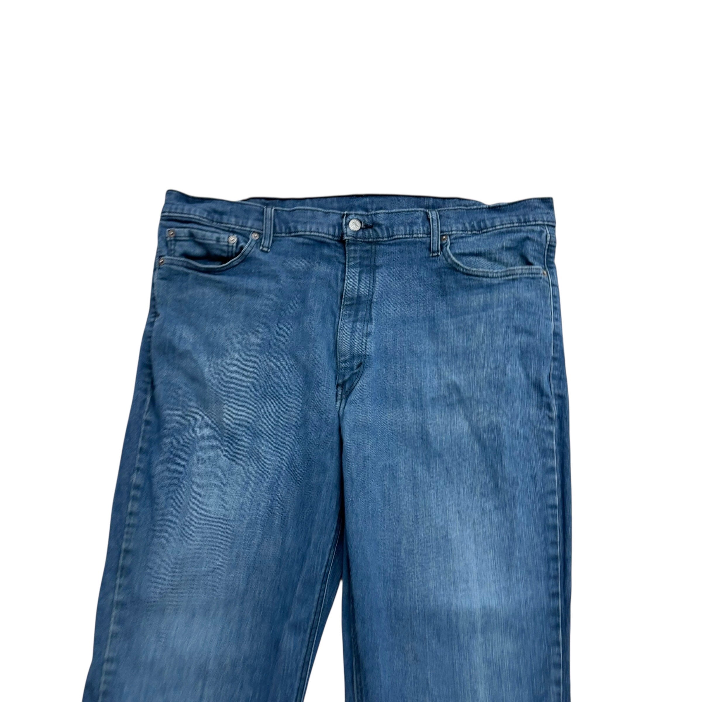 Levis 541 Jeans W44 L29 Mens Navy Blue Athletic Tapered Fit Stretch Denim