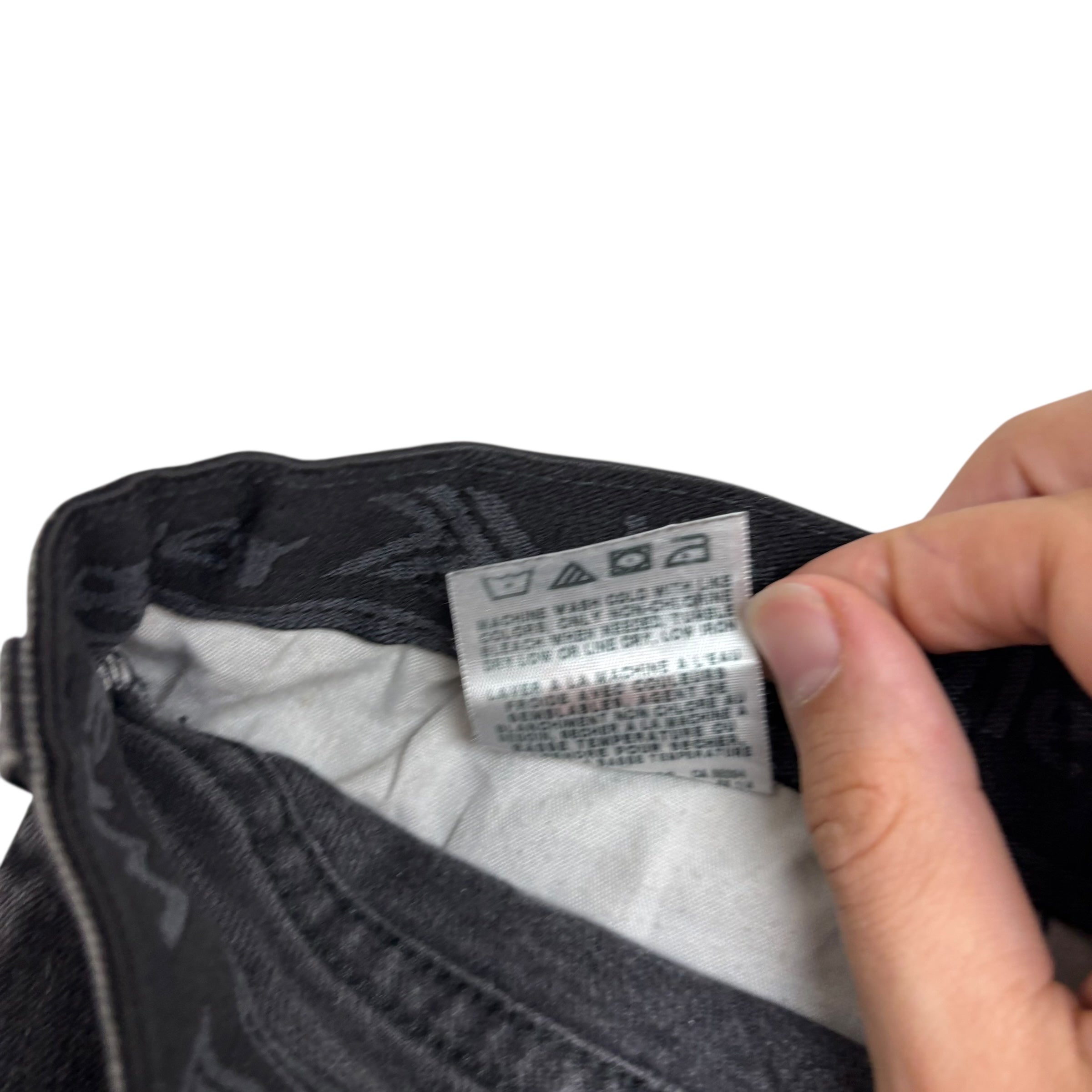 Wrangler Jeans W42 L29 Mens Black Regular Straight Fit Stretch Denim (E)