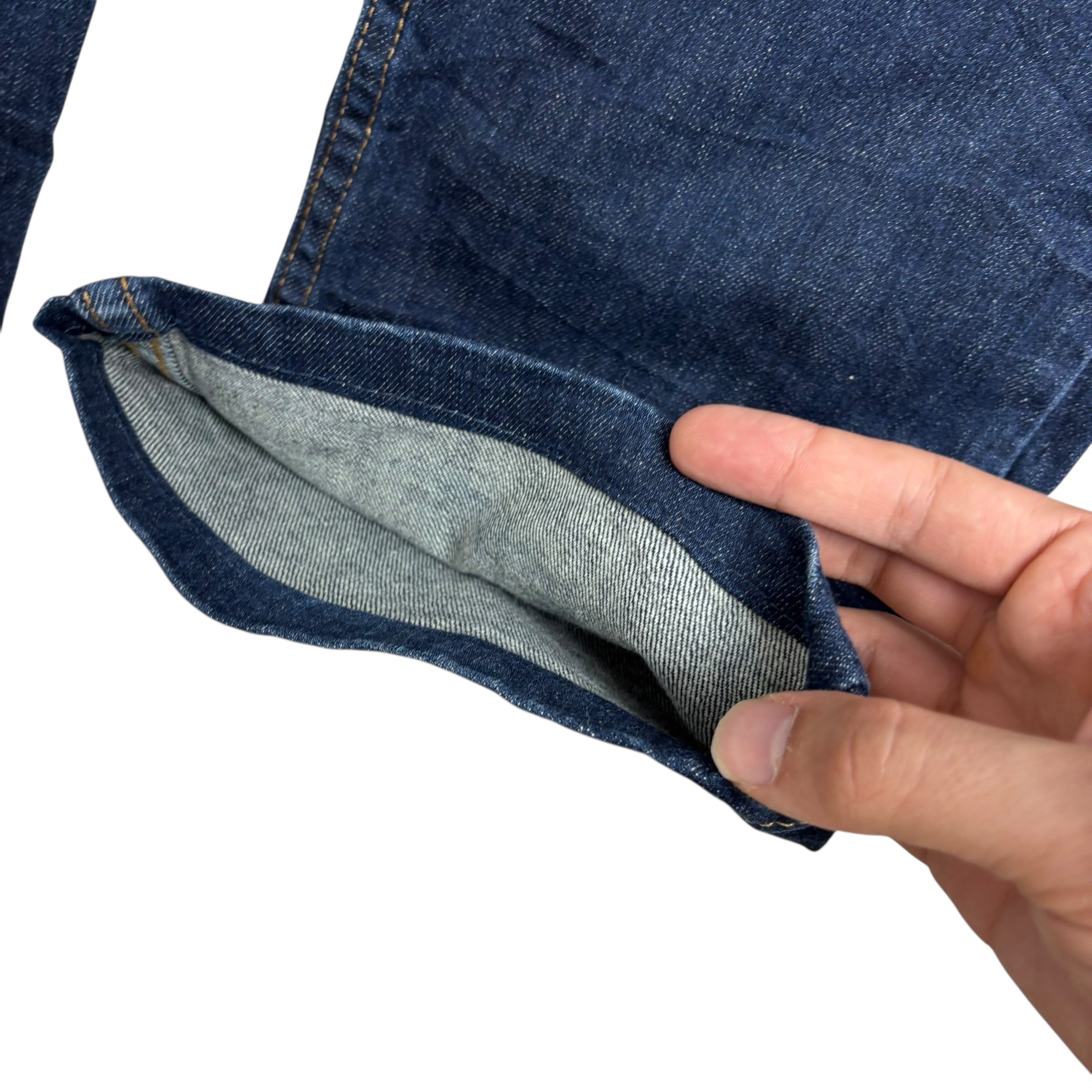 Levis 513 Jeans W34 L25 Mens Dark Blue Slim Straight Fit Stretch Denim