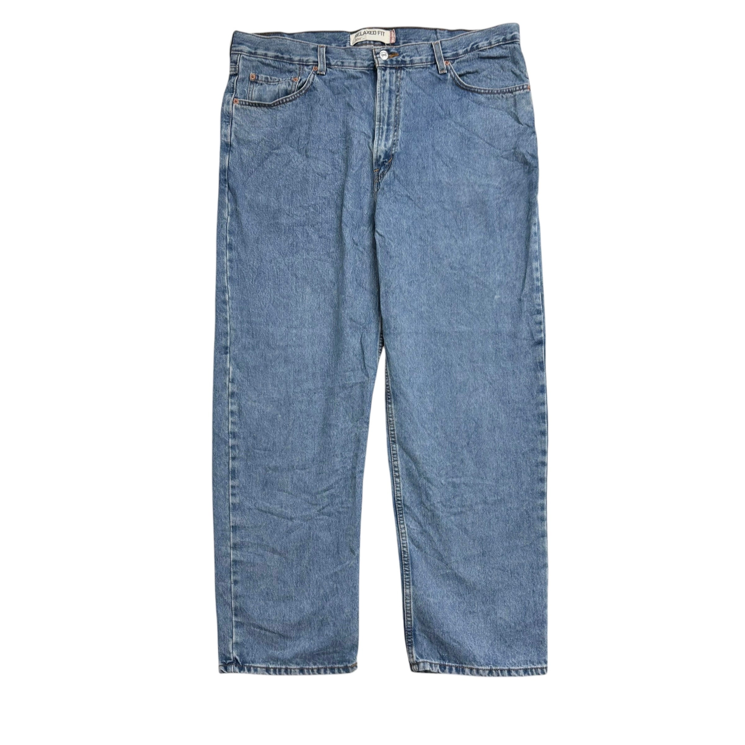 Levis 550 Jeans W40 L30 Mens Mid Blue Baggy Relaxed Straight Vintage Denim (E)